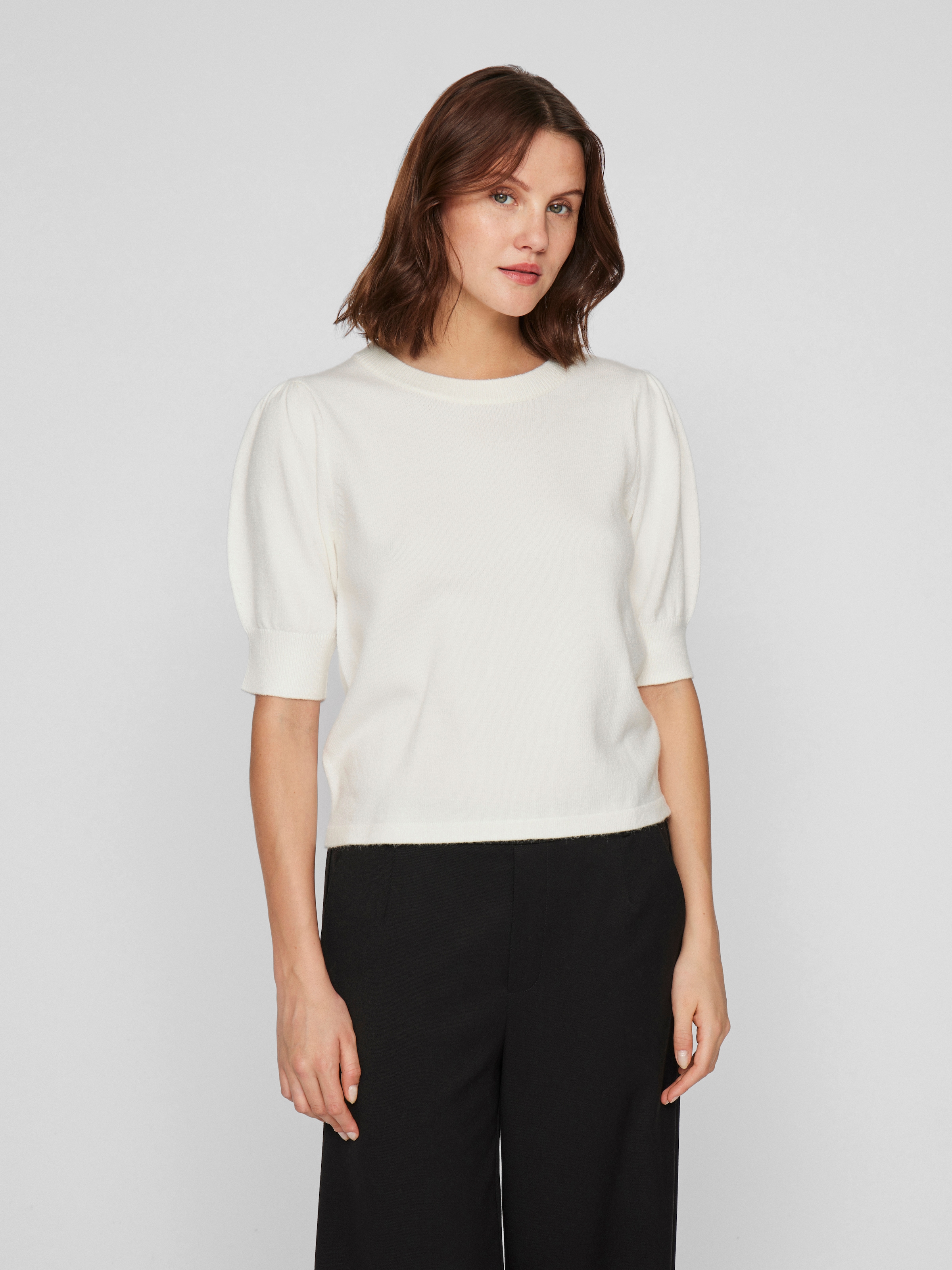 Image of Vila Strickpullover "VIRIL 2/4 SLEEVE O-NECK KNIT TOP - NOOS"