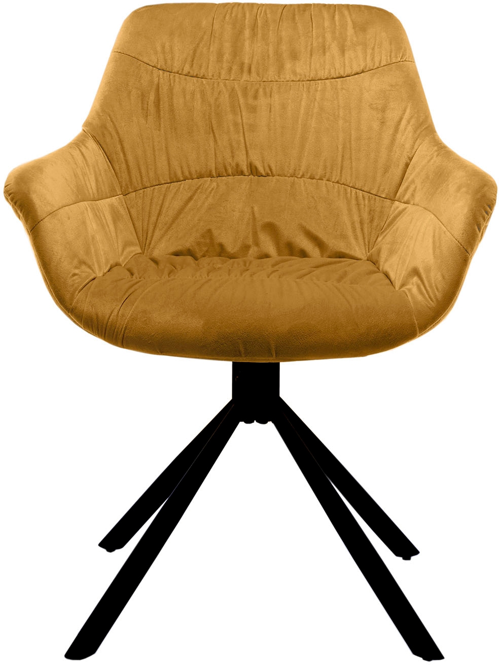 SalesFever Esszimmerstuhl »Rimini Armlehnstuhl: Sitzkomfort fürs Esszimmer« () 1 Stk.Esszimmersessel, Rückseite mit Wabensteppung,360° Drehfunktion