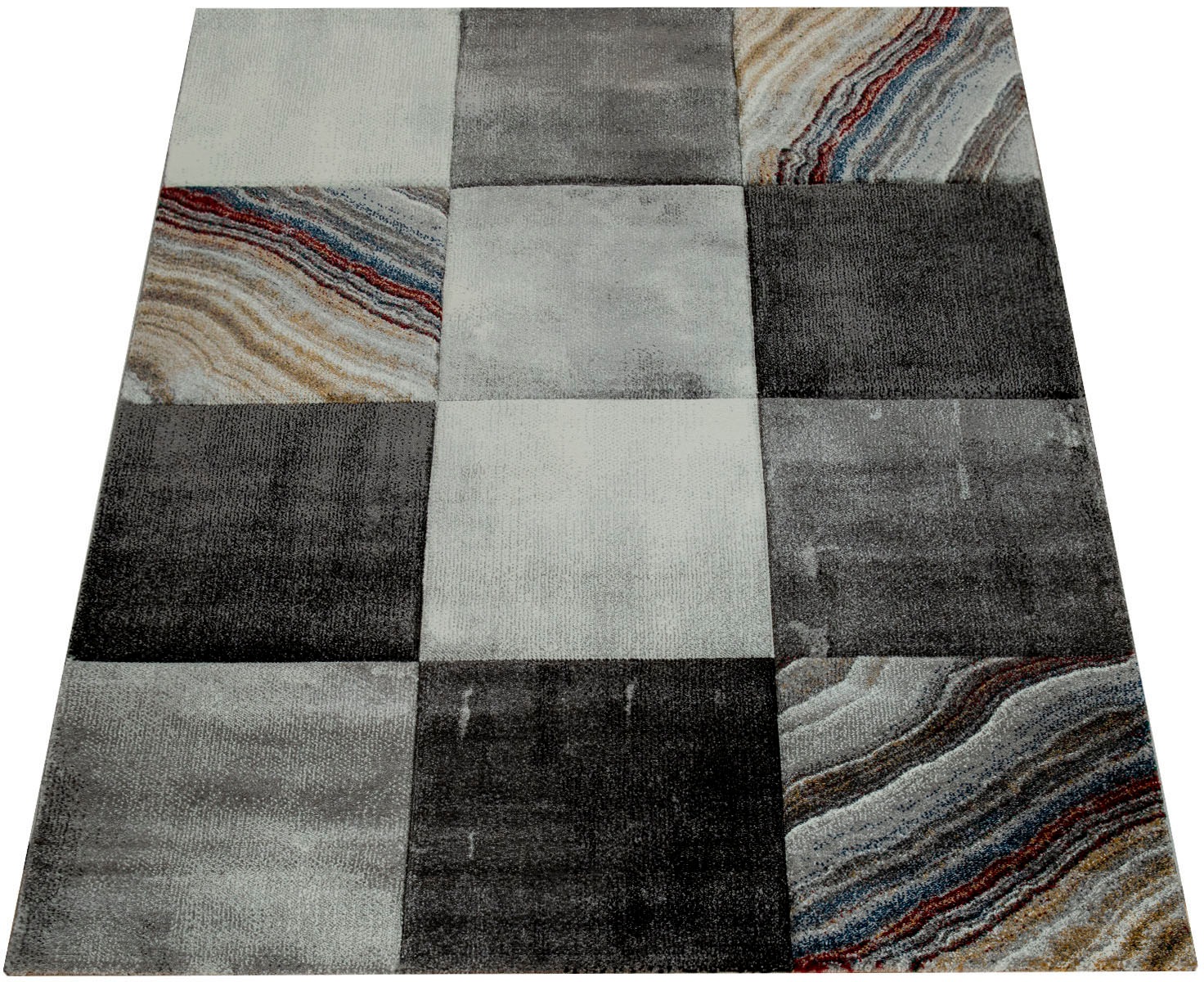 Image of Paco Home Teppich »Smaragd 754«, rechteckig, 18 mm Höhe, Kurzflor mit 3D-Design, Wohnzimmer bei Ackermann Versand Schweiz