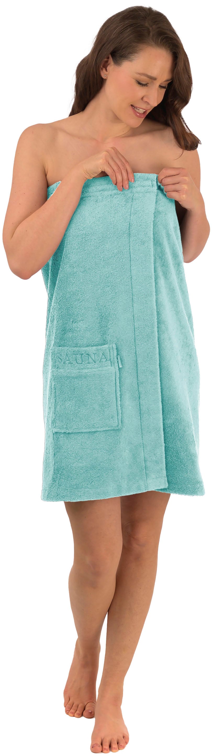 Wewo fashion Kilt »9539T, ideal für Sauna & Spa, Hotelbademantel, Morgenmantel« 1 Stk. schlingenfest