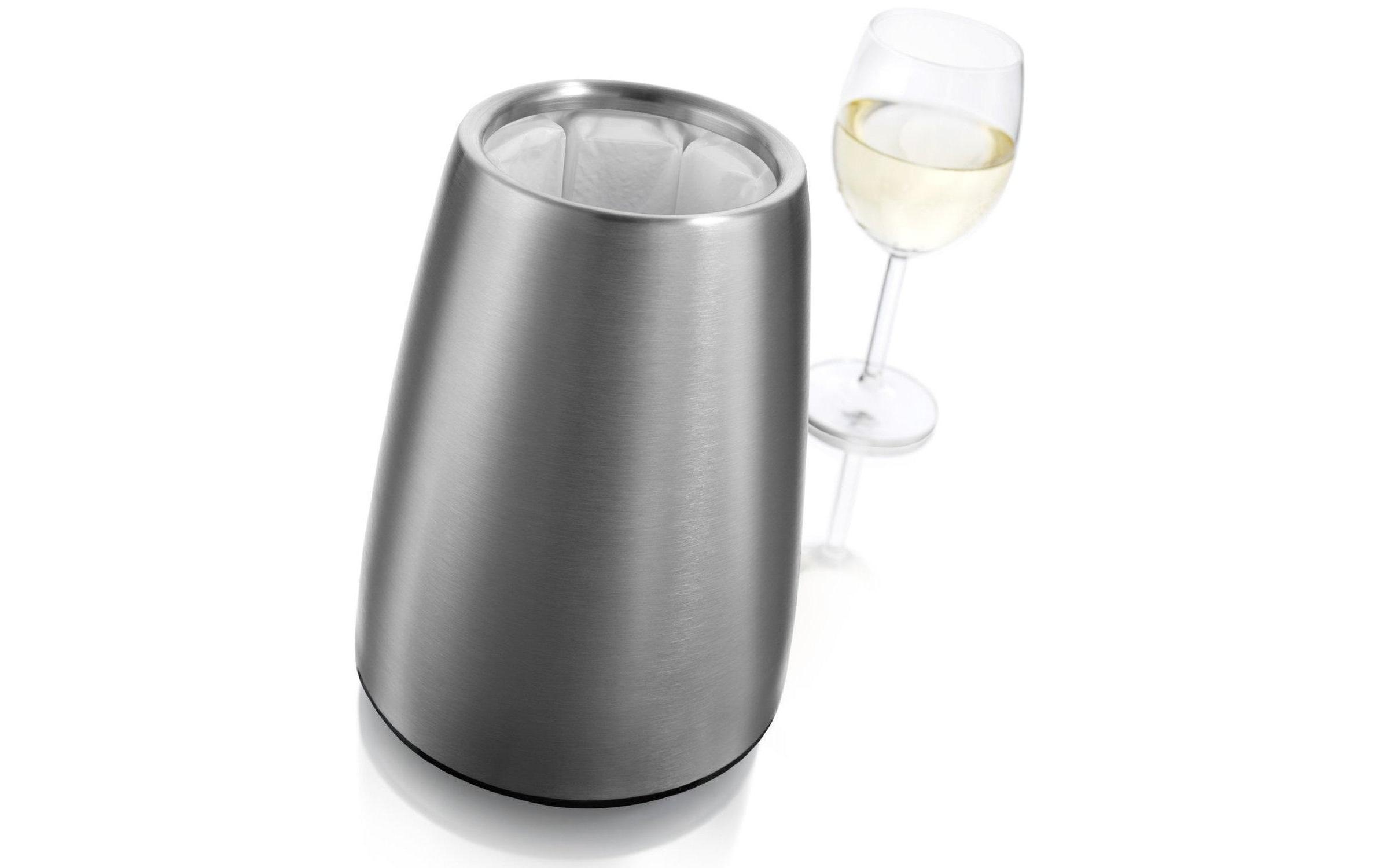 VACUVIN Wein- und Sektkühler »Elegant Silberfarben«, geeignet für Flaschen bis zu 1 Liter