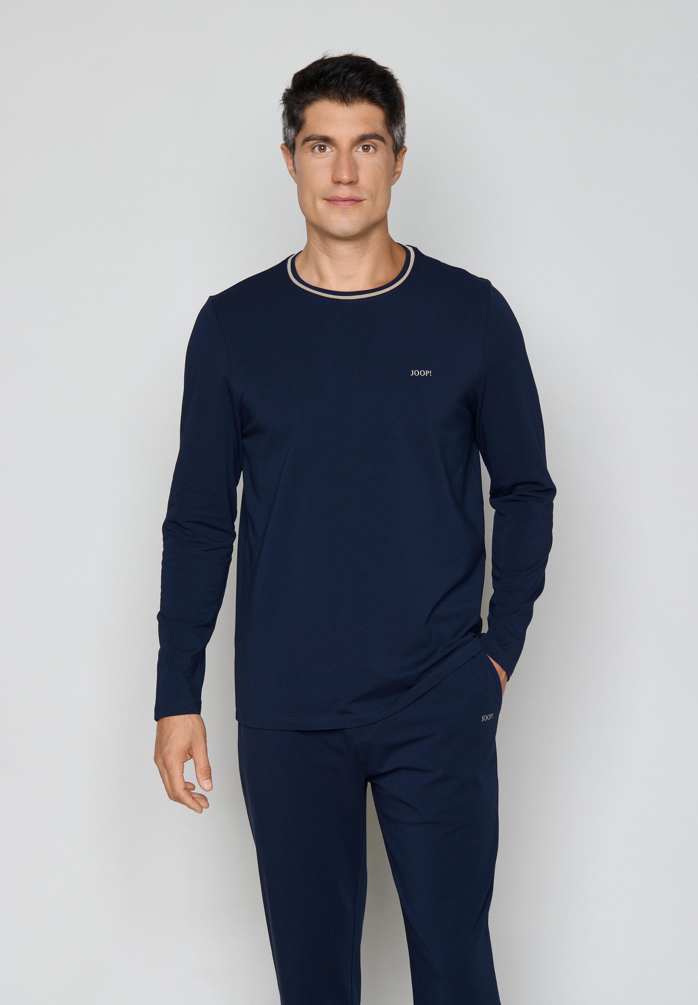 Image of JOOP Pyjamaoberteil bequeme Passform, Langarm, mit modernem Homewear-Charakter, aus Jersey