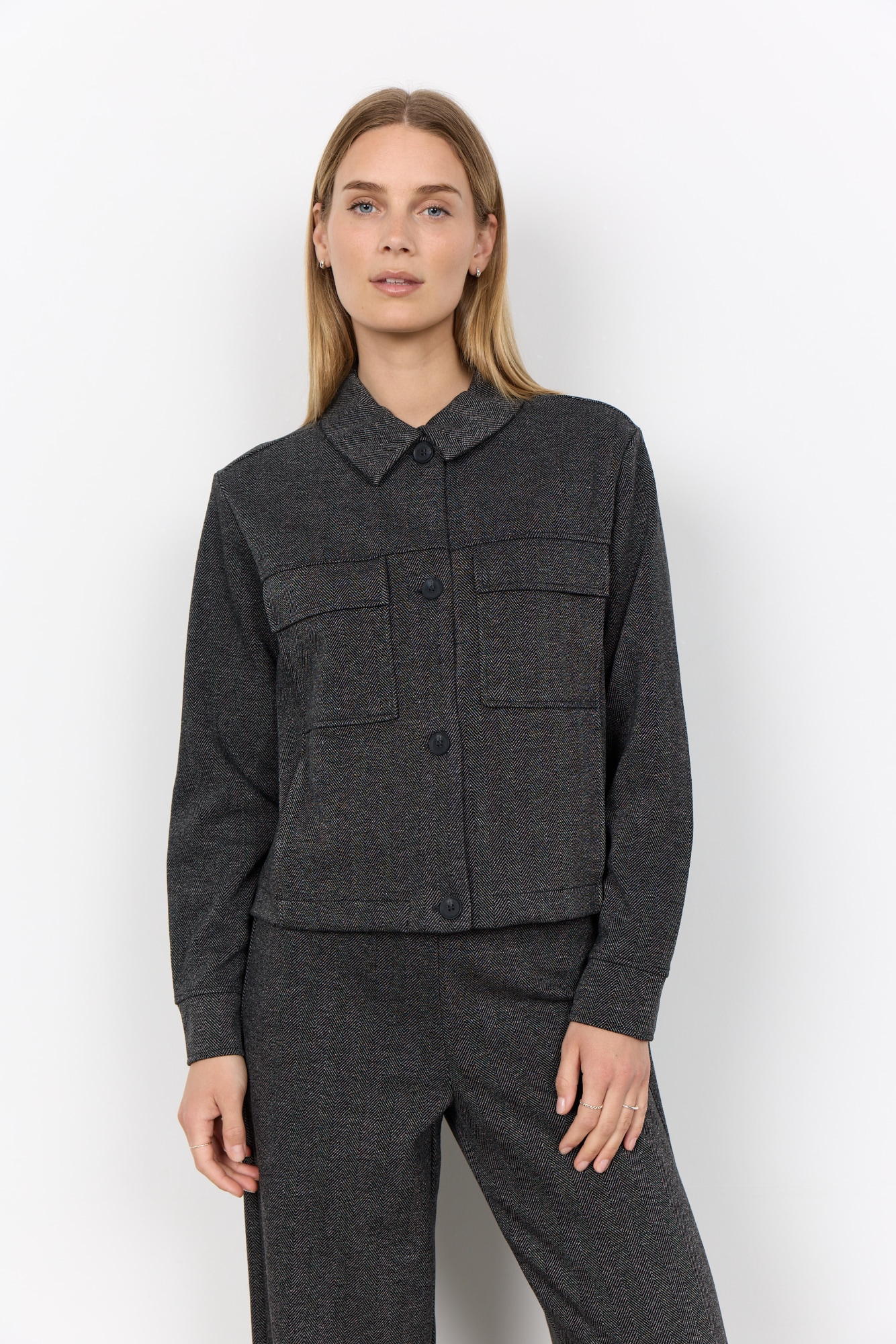 Image of soyaconcept Kurzjacke "SC-HEBE 1" Materialmix