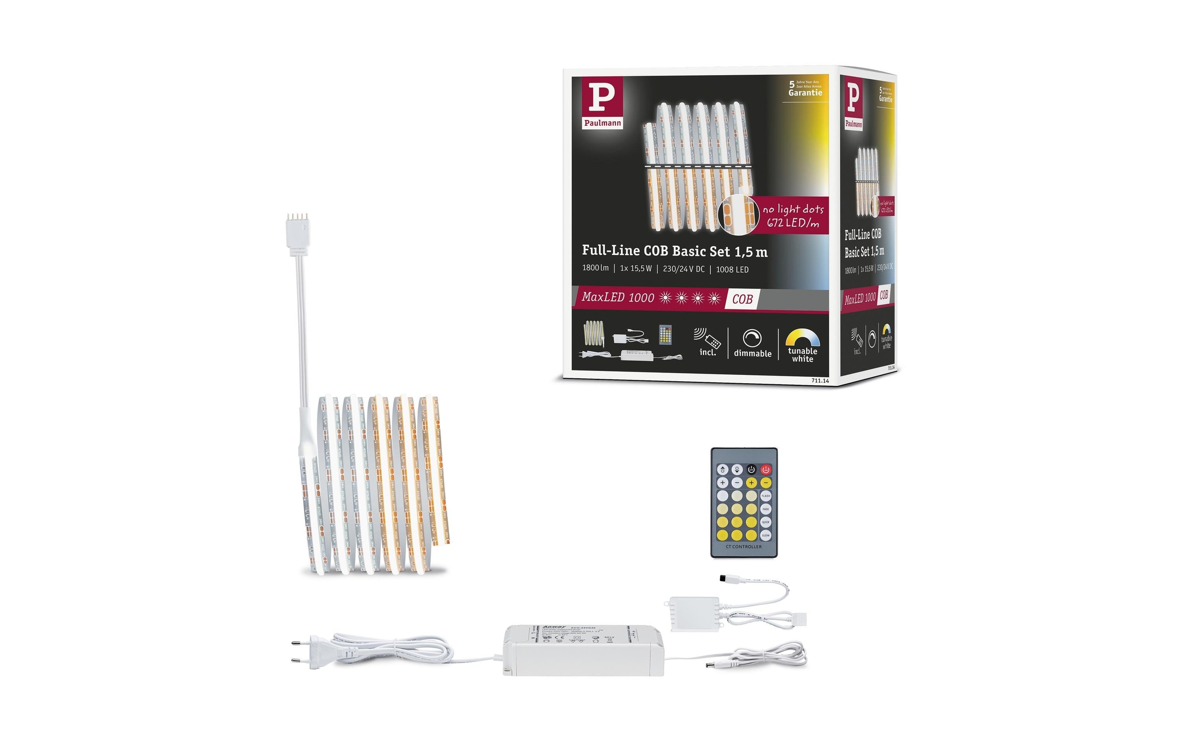 Paulmann LED-Streifen »Full-Line COB Basisset«, 1008 St.-flammig