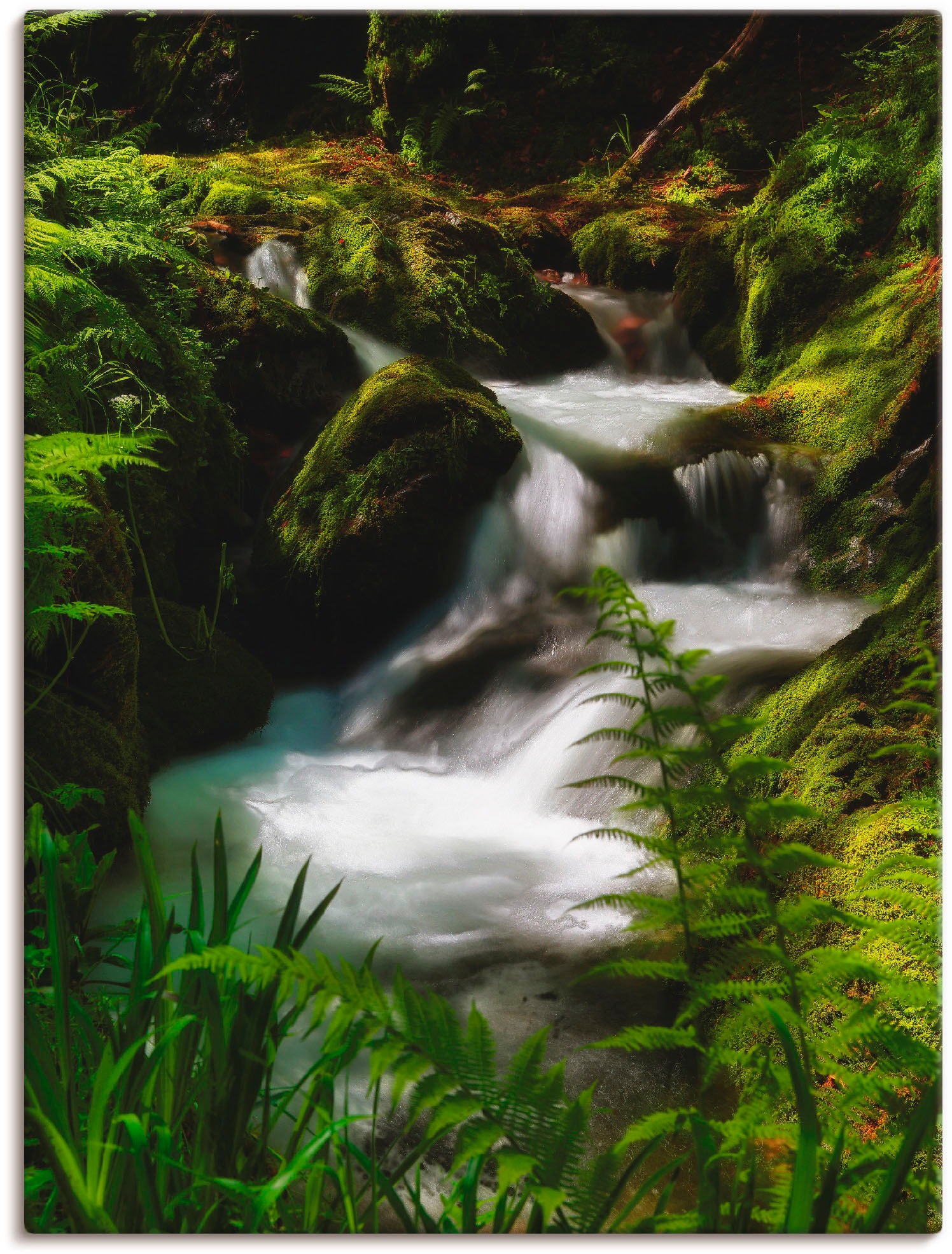 Image of Artland Wandbild »Zauberbach«, Gewässer, (1 St.), in vielen Grössen & Produktarten -Leinwandbild, Poster, Wandaufkleber / Wandtattoo auch für Badezimmer geeignet bei Ackermann Versand Schweiz
