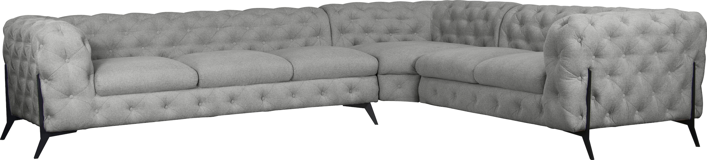 Chesterfield-Sofa »Amaury L-Form«, grosses Ecksofa, Chesterfield-Optik, Breite 323 cm,...