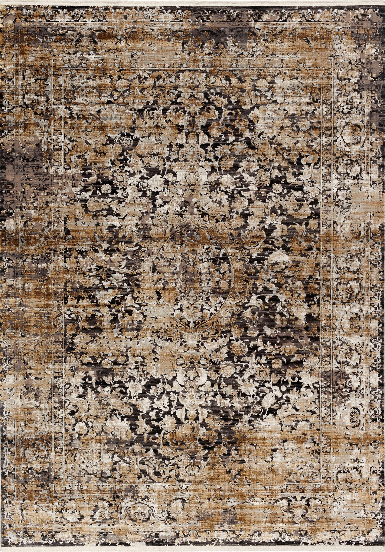 OCI DIE TEPPICHMARKE Teppich »IMPRESSION SODA« rechteckig 8 mm Höhe Vintage, feine Fransen, leichter Glanz durch Viskose, Wohnzimmer