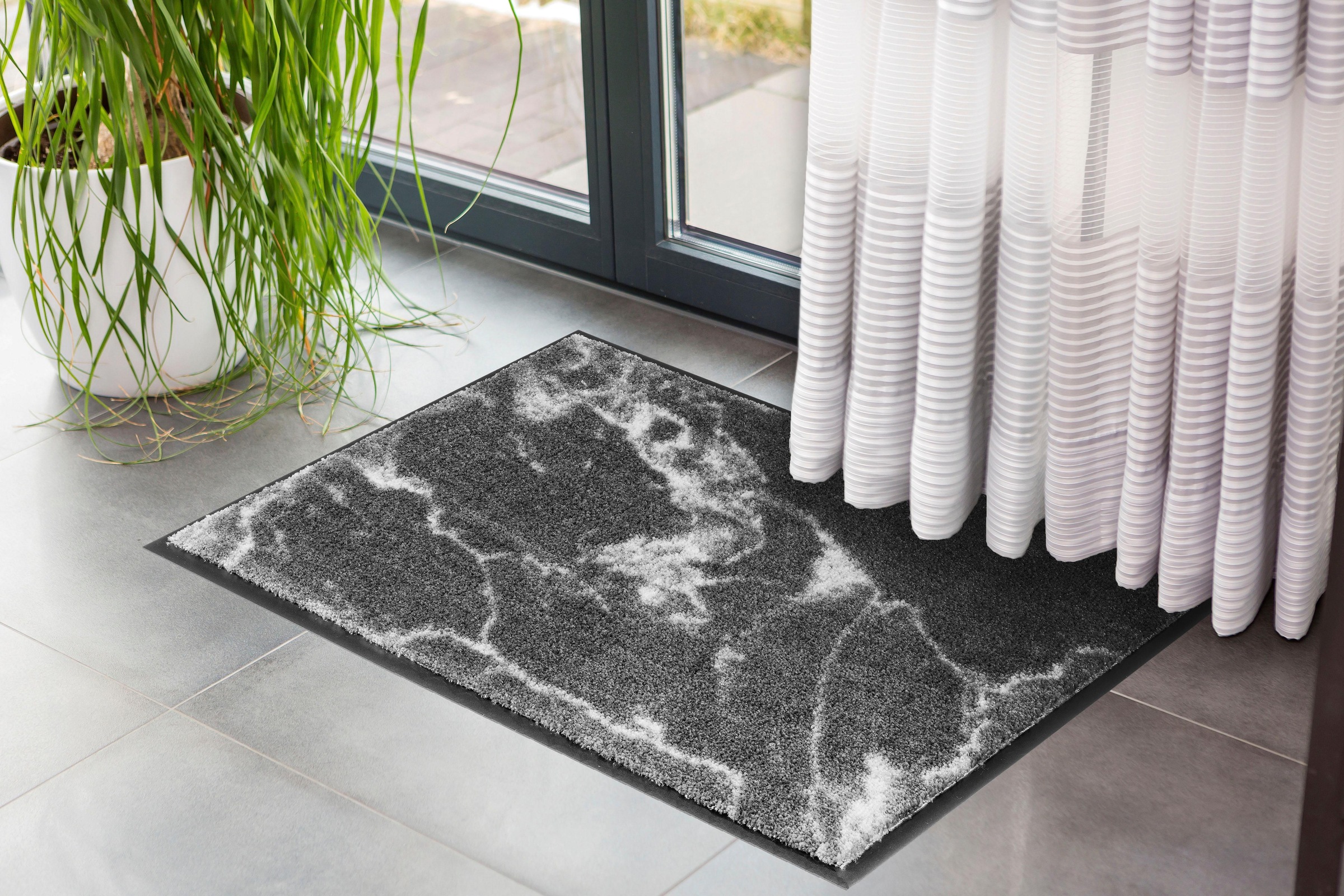 SCHÖNER WOHNEN-Kollektion Fussmatte »Miami 001«, rechteckig, 7 mm Höhe, Schmutzfangmatte, waschbar