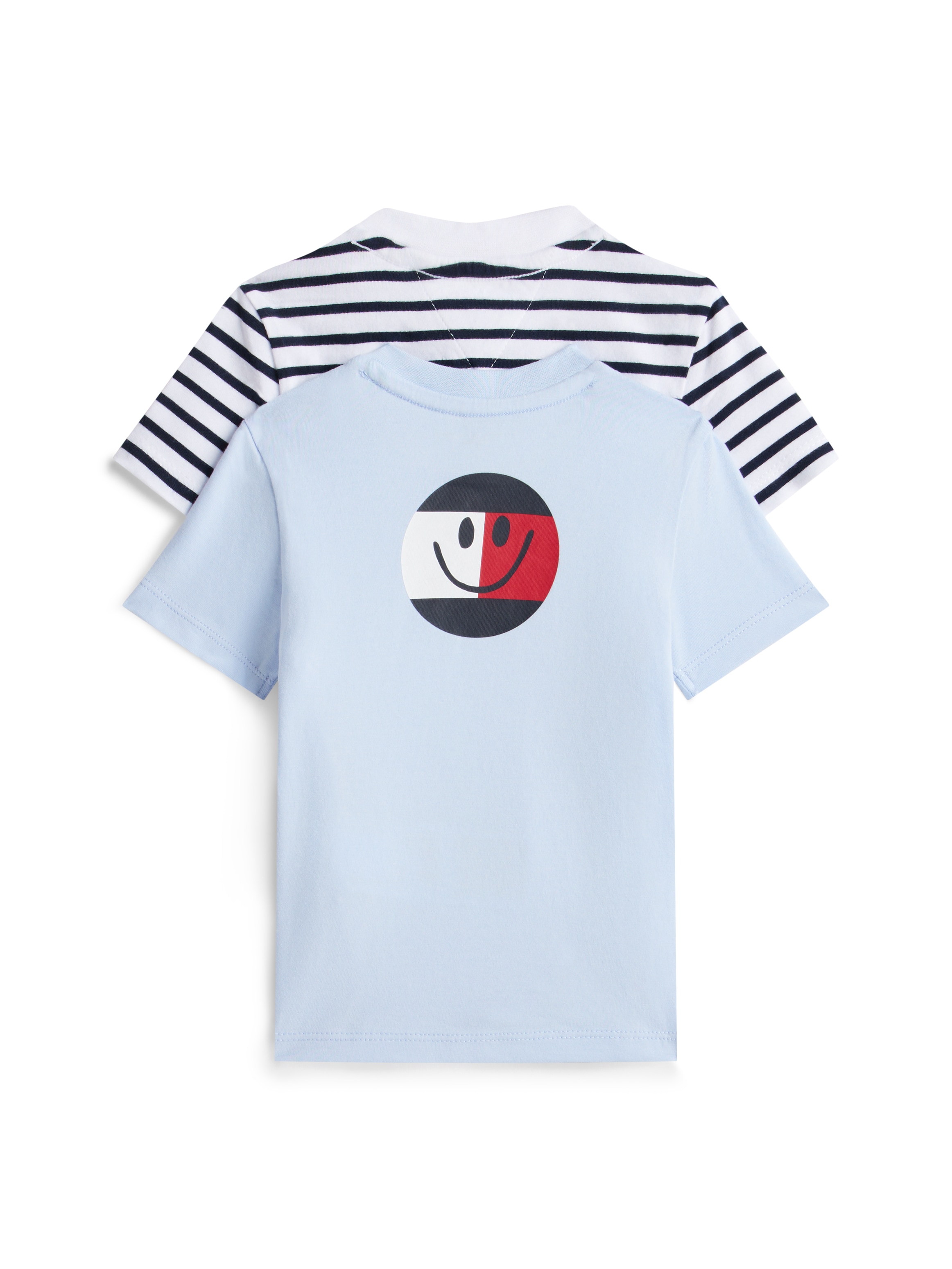 Tommy Hilfiger T-Shirt »FLAG SMILE 2 PACK TEE S/S« 2 tlg. Regular fit mit Rundhalsausschnitt für Babys