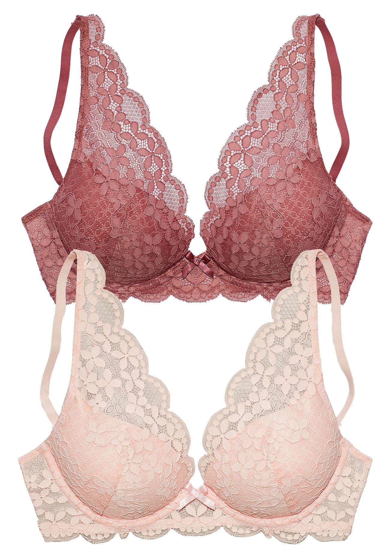 petite fleur Push-up-BH, (Packung, 2 Stück), in High Apex