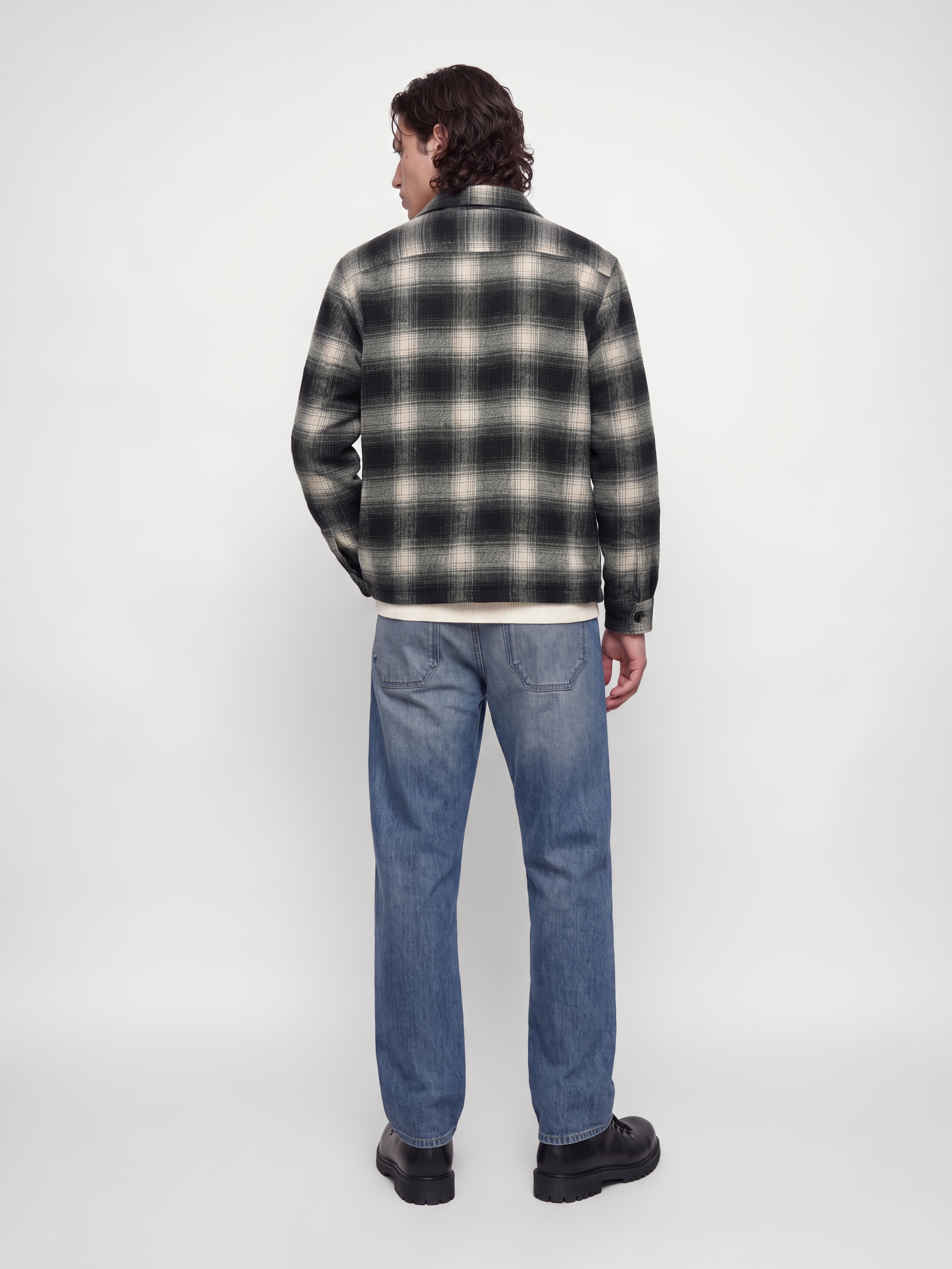 Jack & Jones Langarmhemd »JJESOHO OLLIE OVERSHIRT LS SN« Materialmix, locker geschnitten