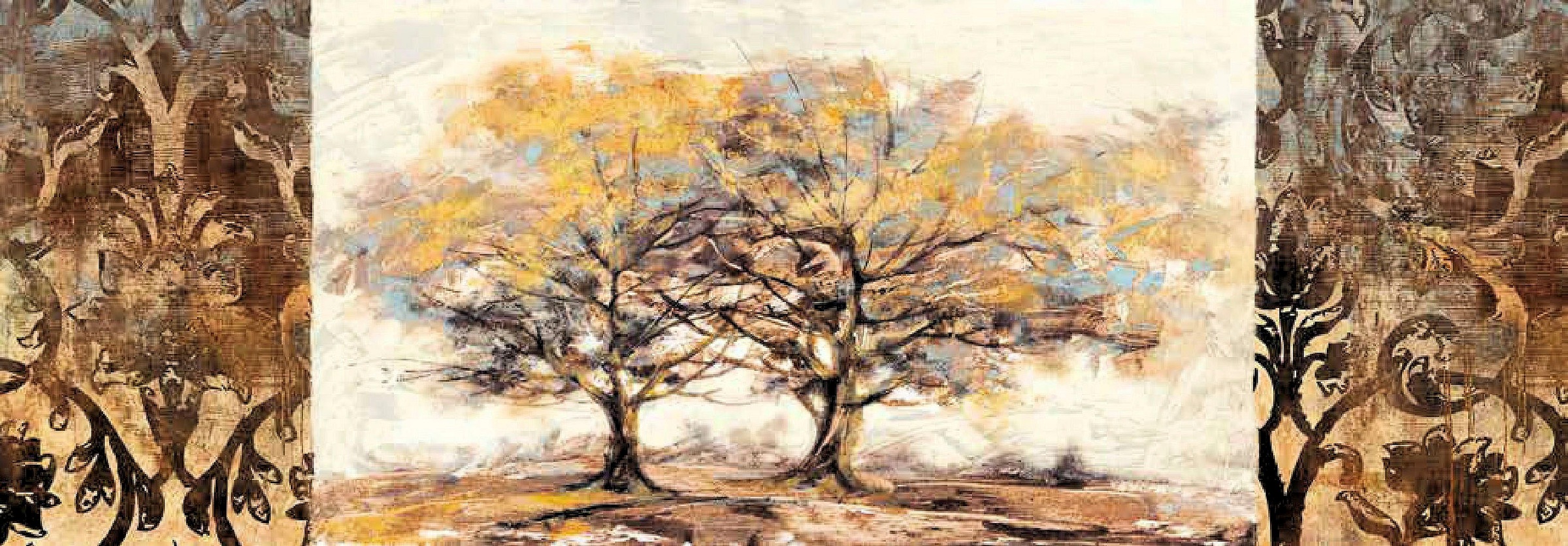 Image of Home affaire Kunstdruck »ALESSIO APRILE / Goldfarbenen Tree«, (1 St.) bei Ackermann Versand Schweiz