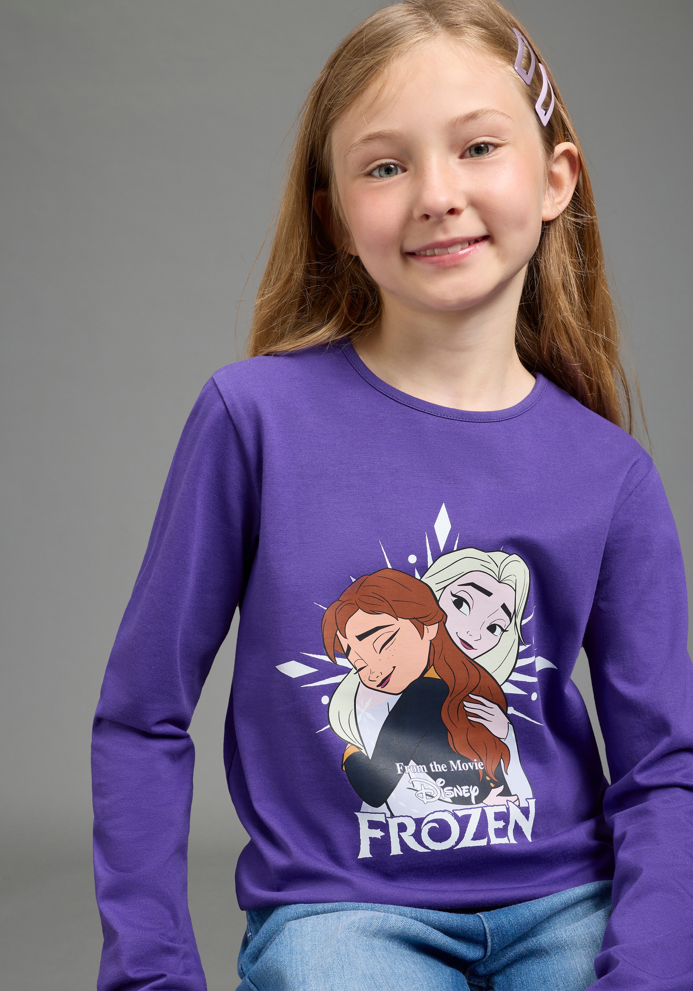 KIDSWORLD Langarmshirt »FROZEN Shirt, Disney« Basic-Passform, Langarm, bedrucktes Design