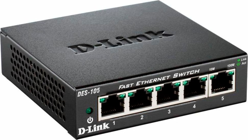D-Link Netzwerk-Switch »DES-105 5-Port Layer2 Fast Ethernet Switch«