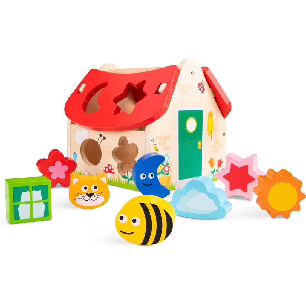 New Classic Toys® Steckspielzeug »Holzspielzeug, Educational - Haus«