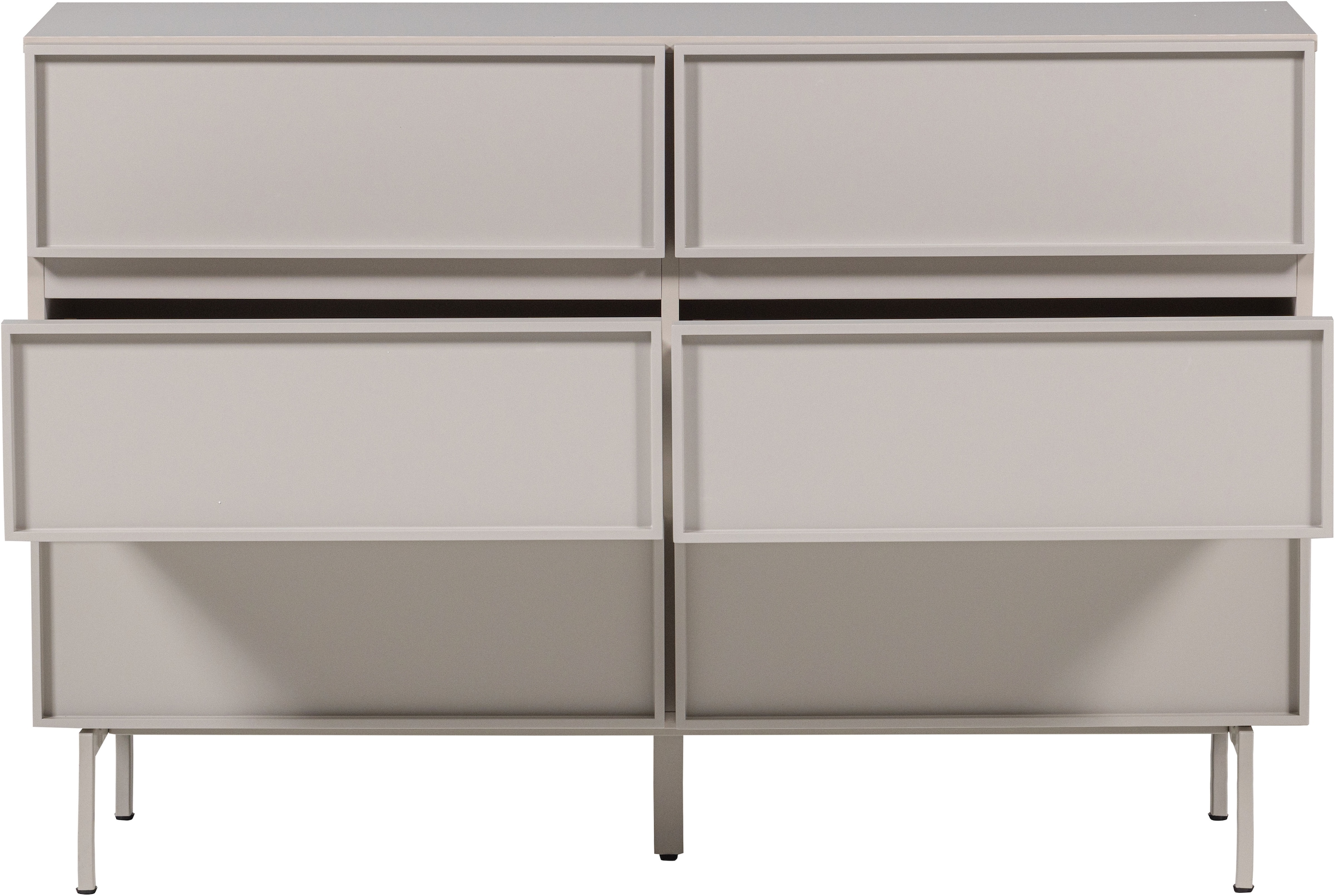 WOOOD Buffet »Tours mit Melamin-MDF und breiter Ausführung B 120 x T 42 x H 80 cm« Capacité de charge de la plaque de recouvrement 50 kg, surface anti-salissures
