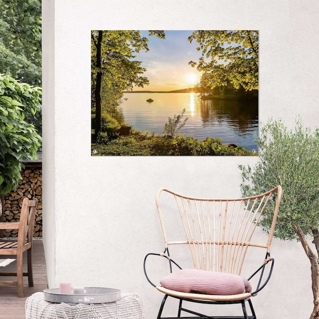 ♕ Reinders! Poster »Sonnenuntergang am See«, Outdoor für Garten oder Balkon  versandkostenfrei auf | Kunstdrucke