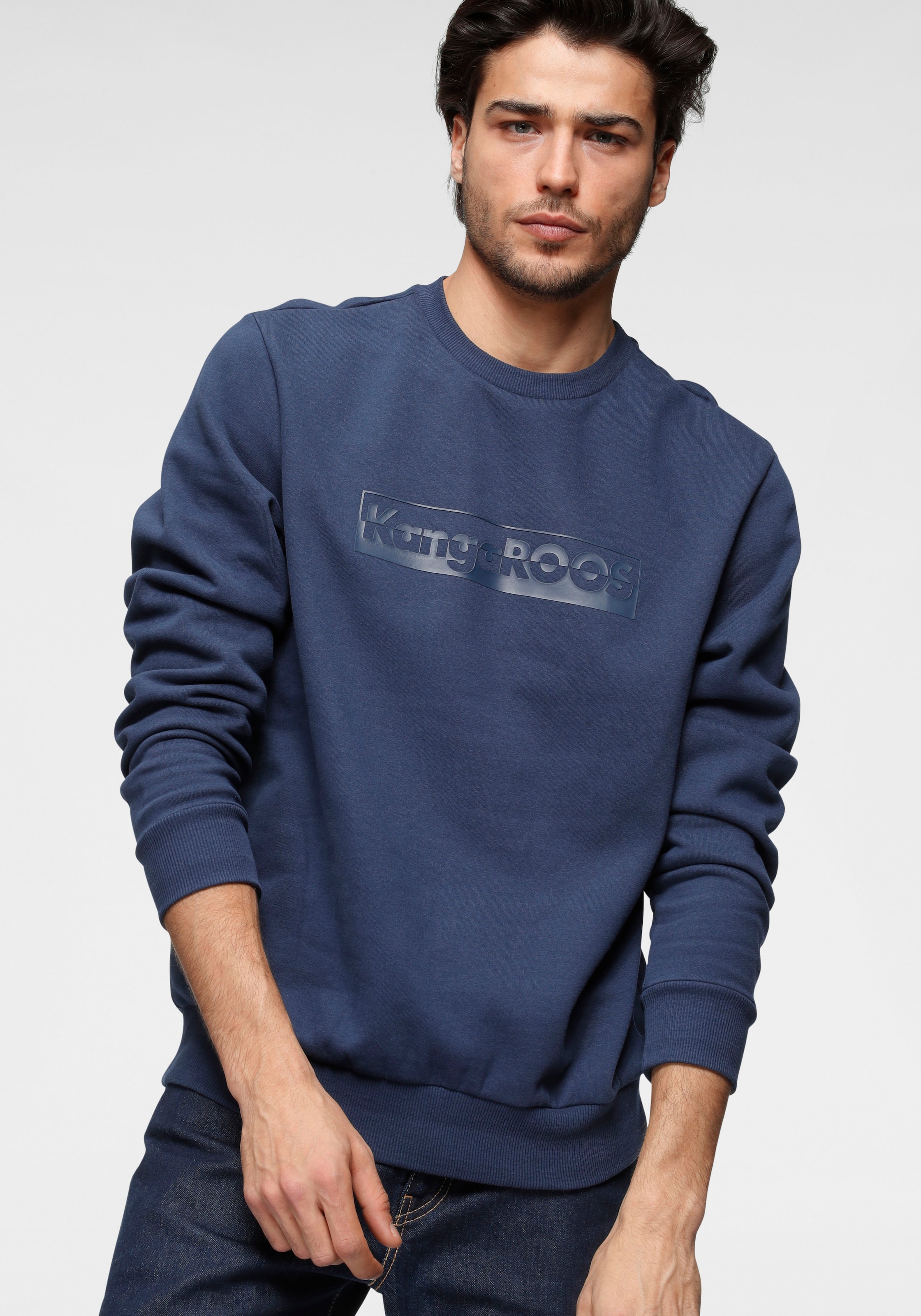 Sweatshirt, mit grossem Logofrontprint