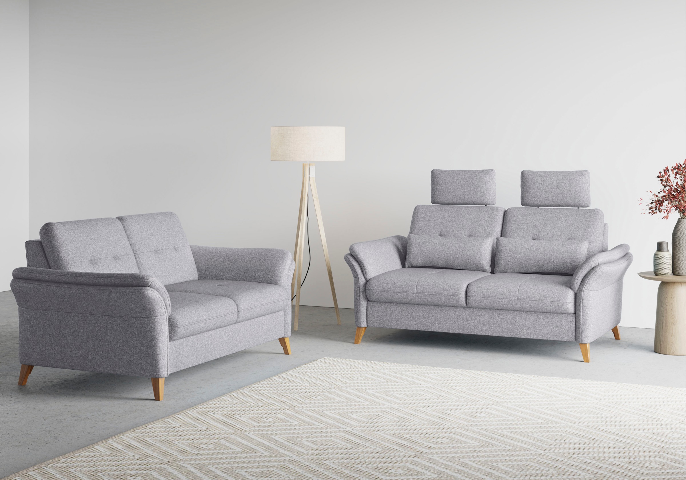 sit&more 2-Sitzer »Göteborg«, inklusive Sitztiefenverstellung und Federkern
