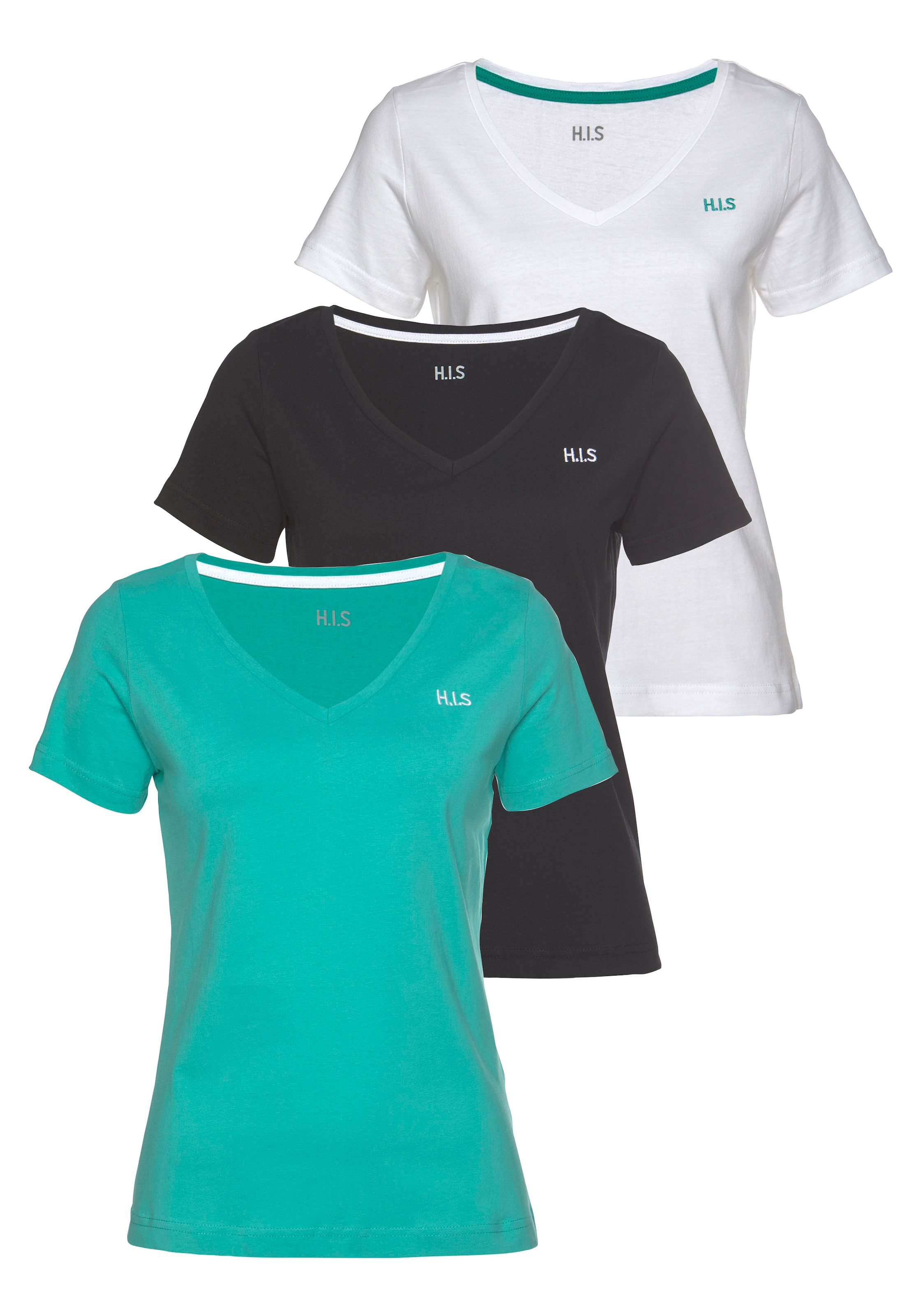 T-Shirt »Essential-Basics«, (Spar-Set, 3er-Pack)