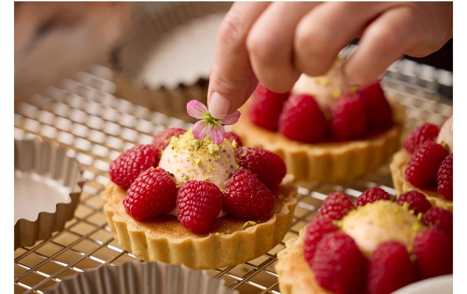   Moule à tarte »Mini-Tarteform, Karbonstahl, Roségold, 9 cm, 4 Stück«