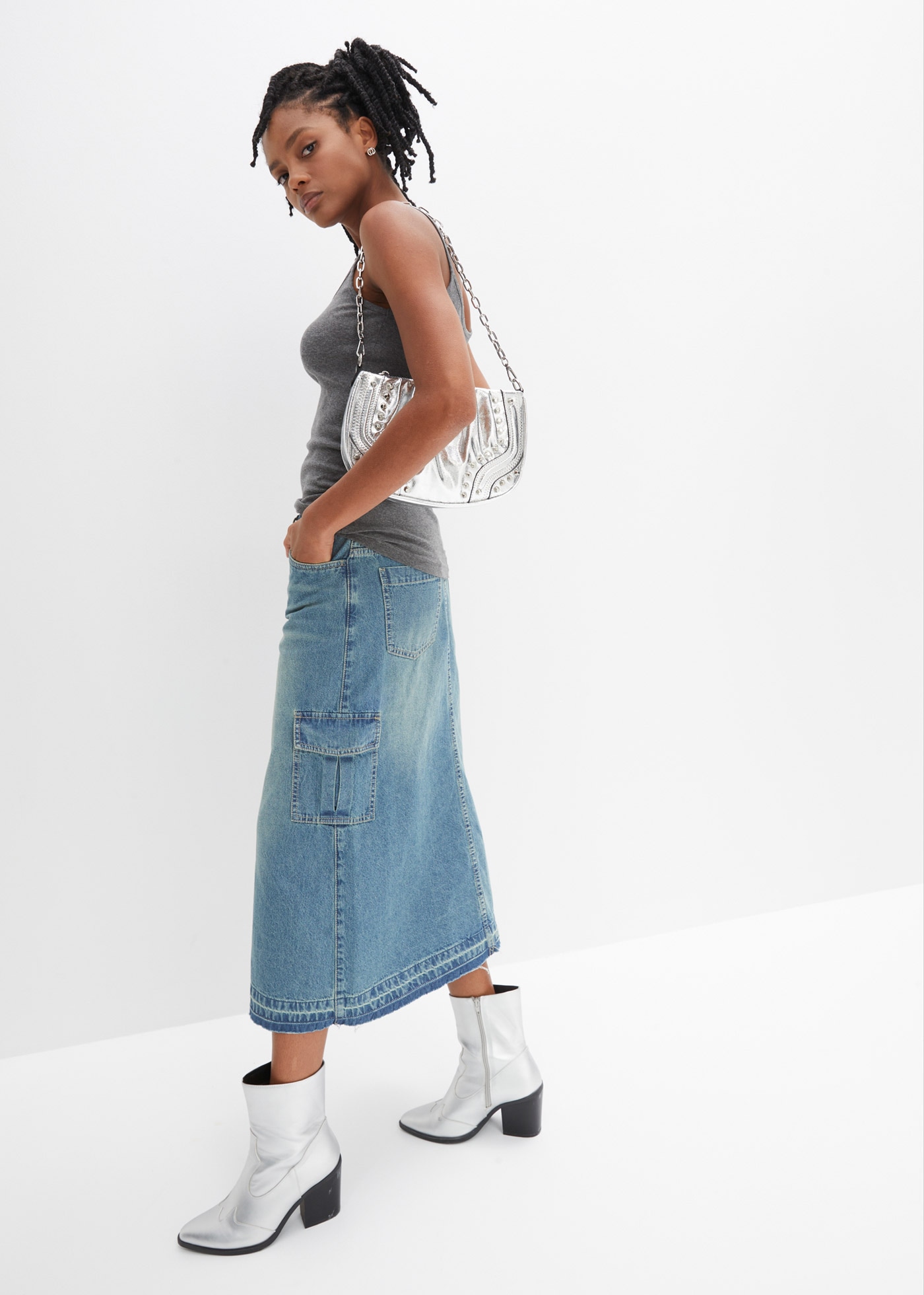 bonprix Spaghettitop »Spaghettiträger-Top aus reiner Baumwolle, 2er Pack« Packung, 2, 2 Stk. Spaghettiträger-Top aus reiner Baumwolle, 2er Pack