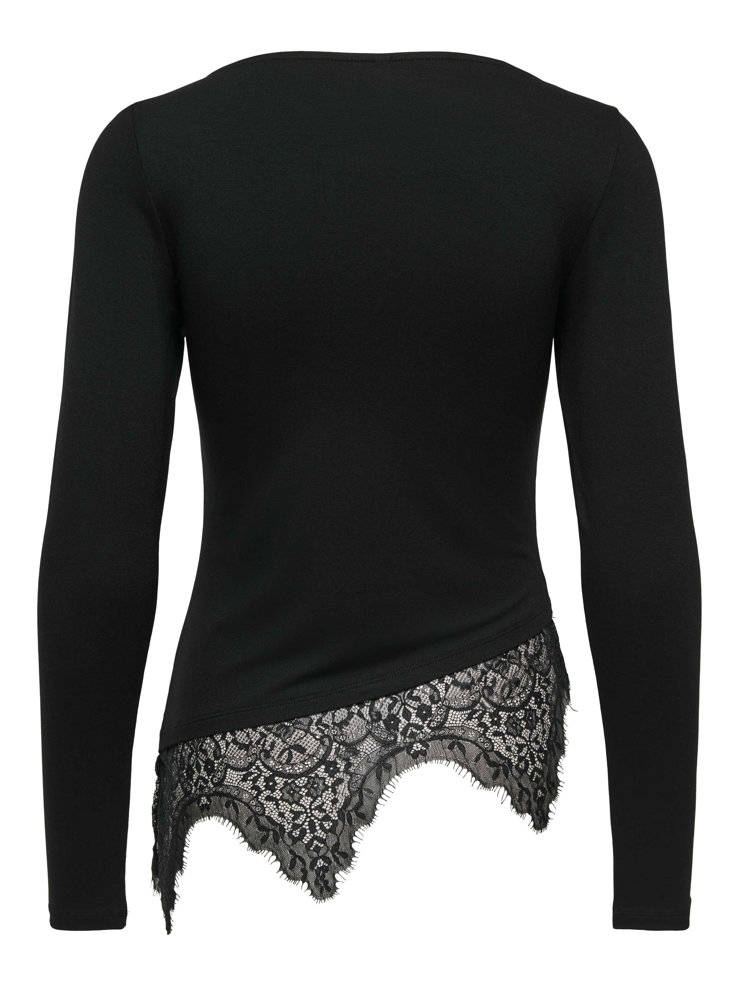 ONLY Chemise en dentelle »ONLLAILA L/S LACE MIX TOP JRS NOOS« mélange viscose, coupe régulière