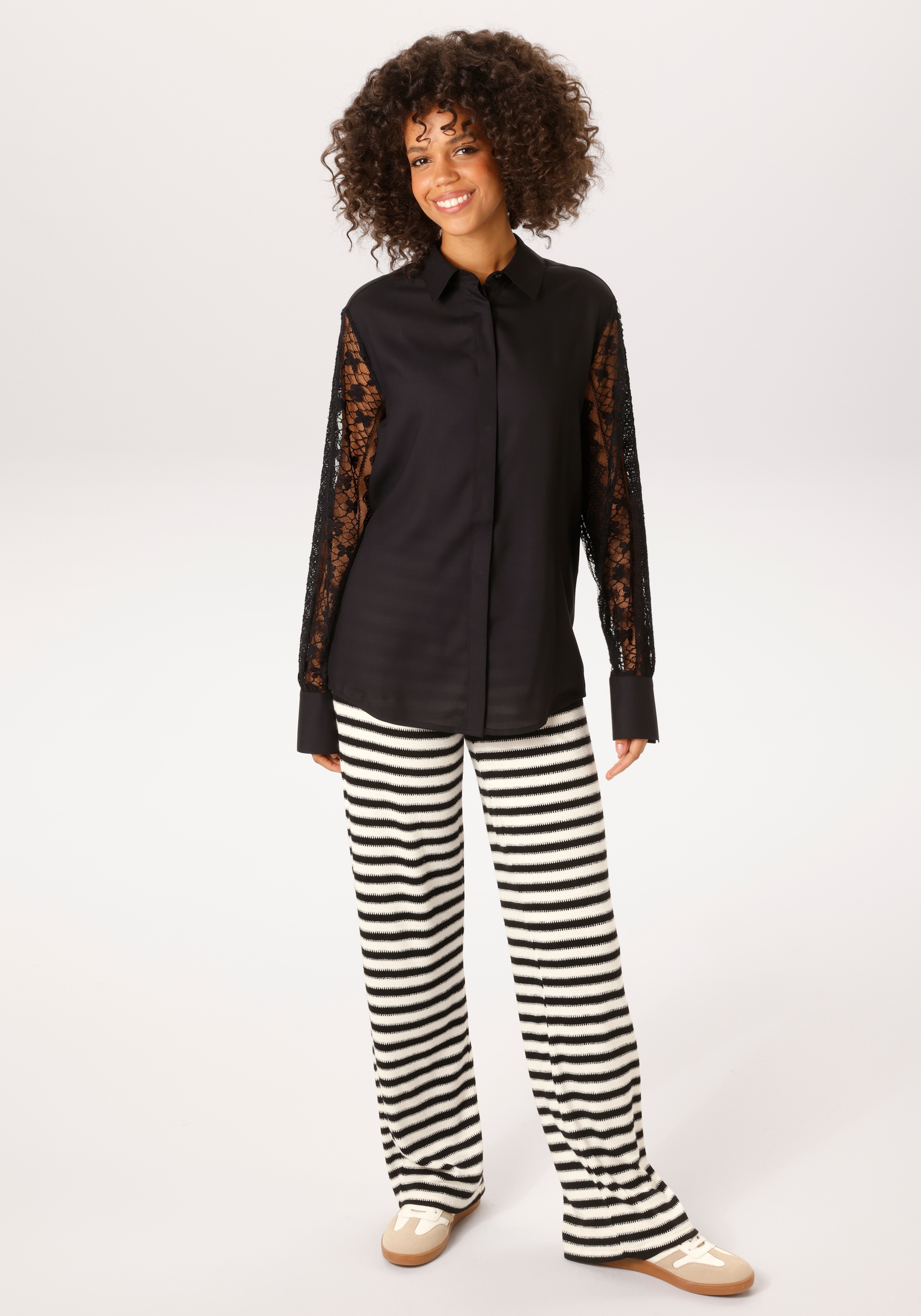 Aniston CASUAL Schlupfhose  im interessanten Ringel-Dessin - NEUE KOLLEKTION