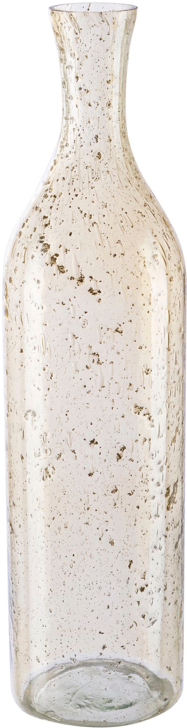 Image of Creativ home Tischvase "Dekovase Marble Finish" in Flaschenform, mit Farbakzenten
