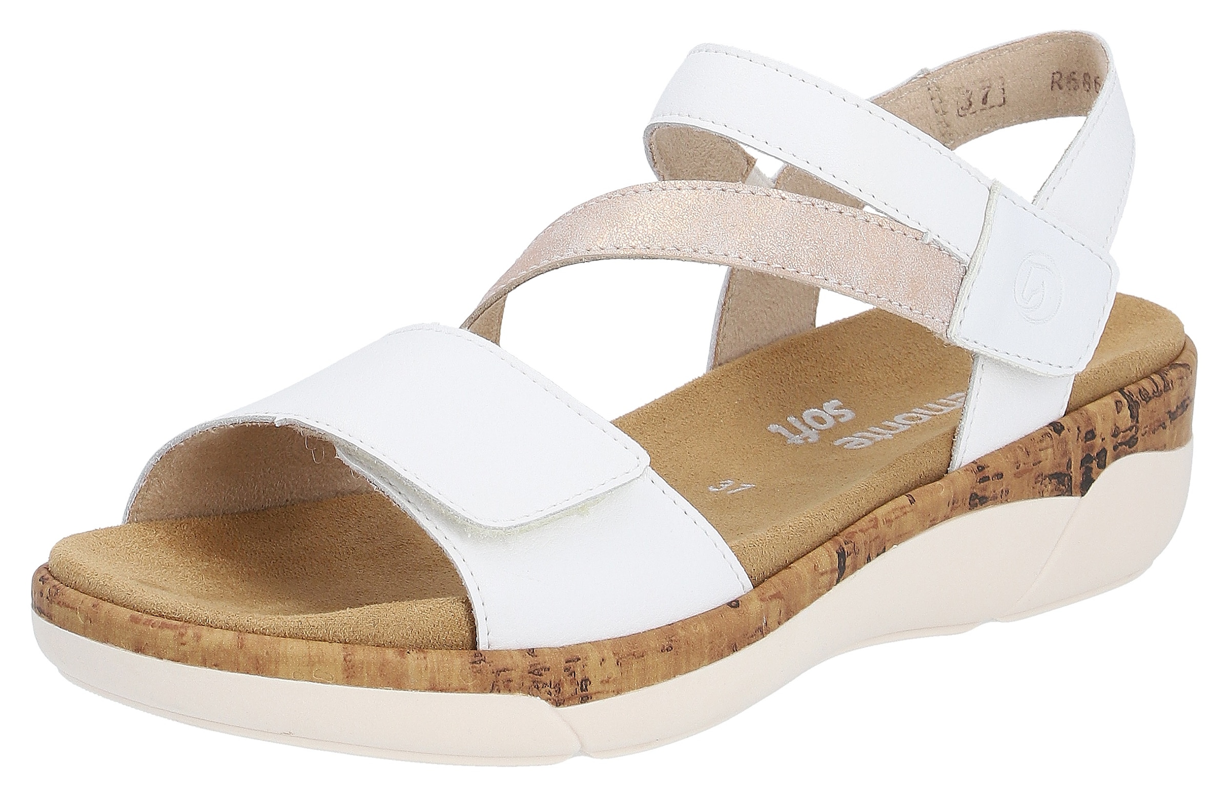 Image of Remonte Keilsandalette, Sommerschuh, Klettschuh, Riemchensandale mit Softfussbett
