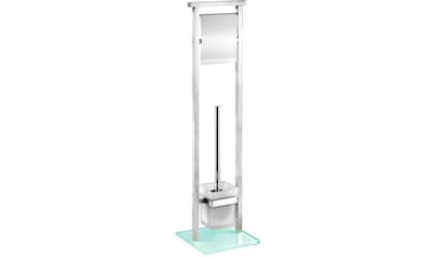 WC-Garnitur »Debar«, aus Edelstahl-Glas
