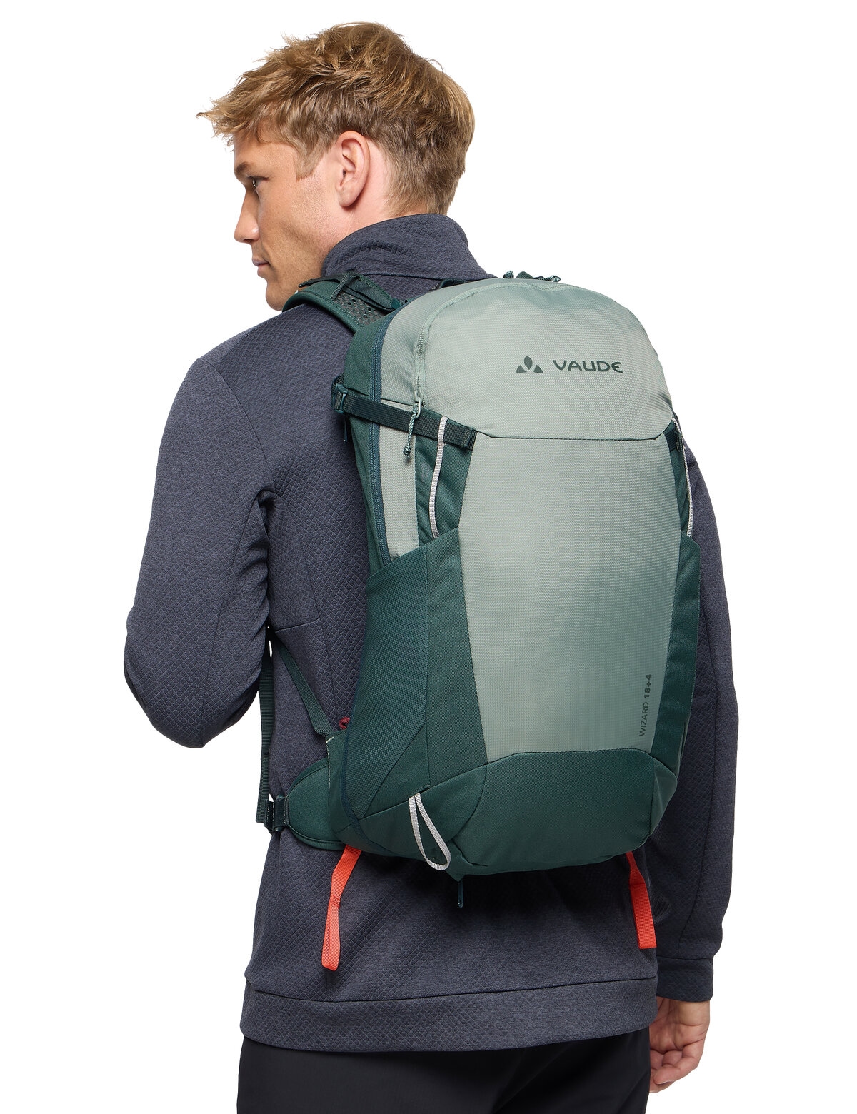 VAUDE Sac à dos »Wizard 18+4« avec deux poches latérales en filet, housse de pluie incluse