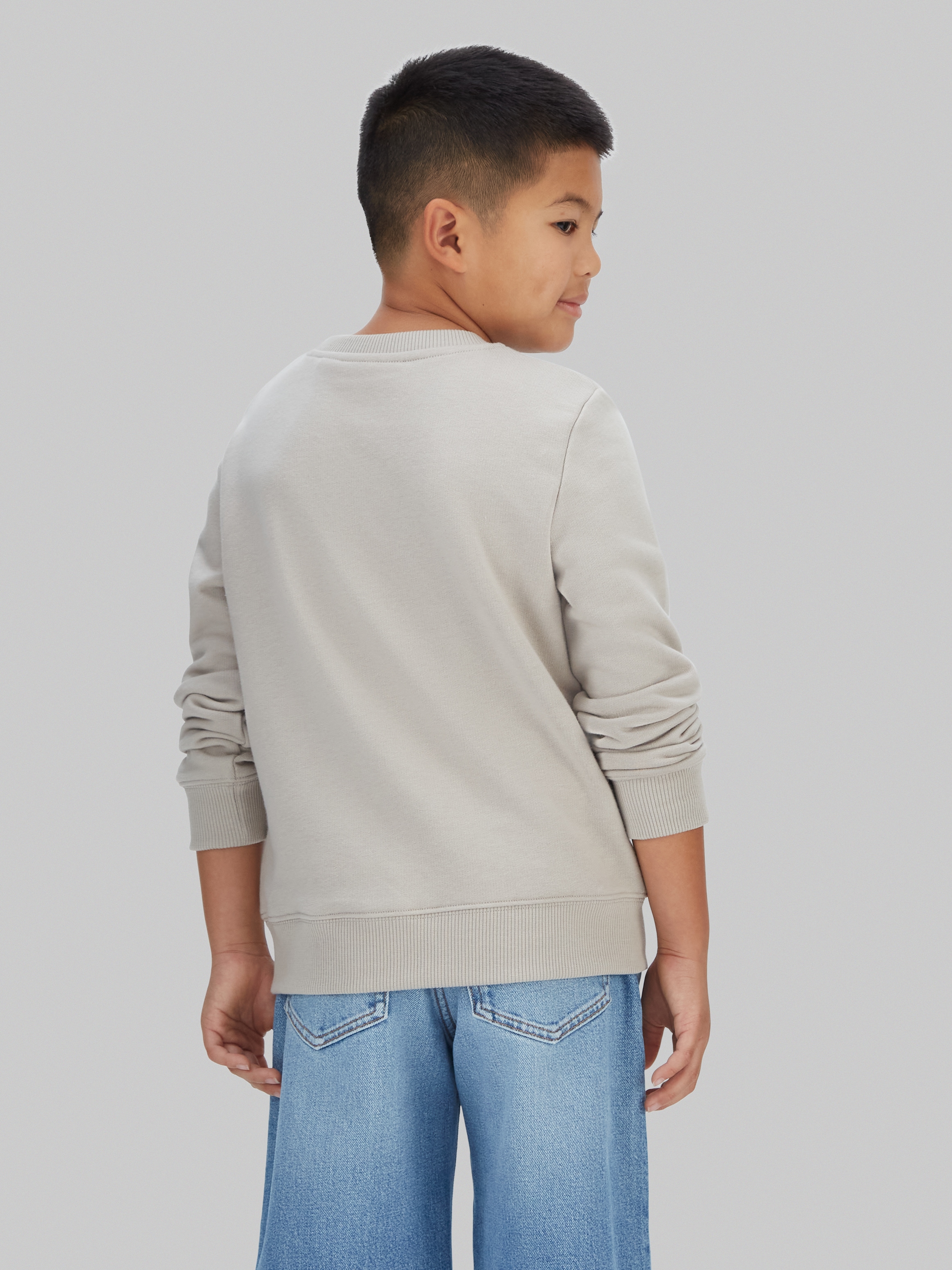 Calvin Klein Jeans Sweatshirt »MONO MINI BADGE REG CN«, für Kinder bis 16 Jahre mit Logoschriftzug
