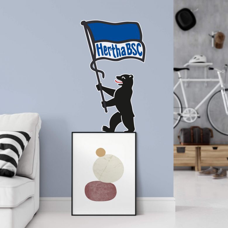 St.) Fahne«, Wall-Art Wandtattoo + kaufen BSC (1 »Berliner Bär Hertha bequem