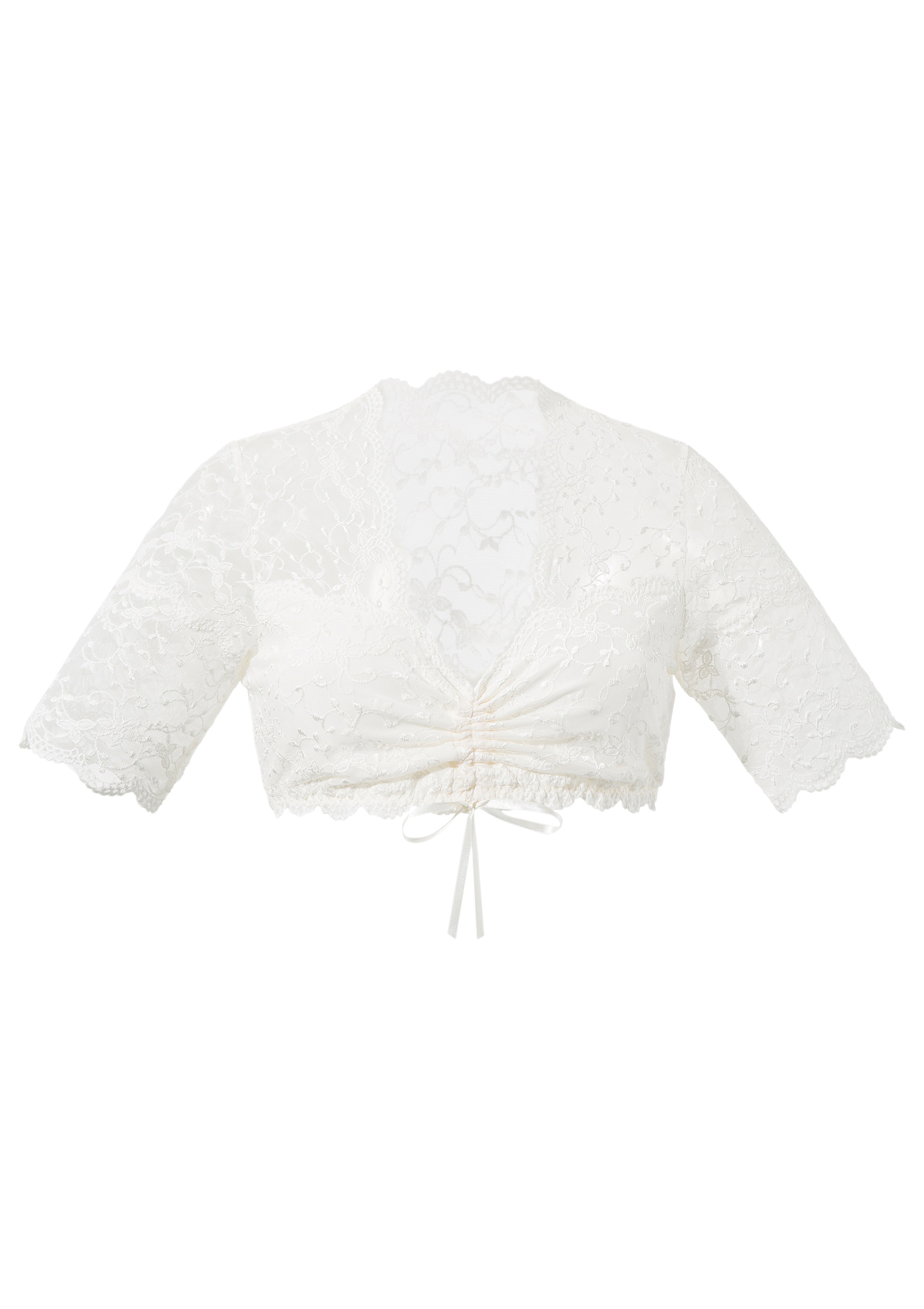 Dirndlbluse mit verstellbarem Bindeband