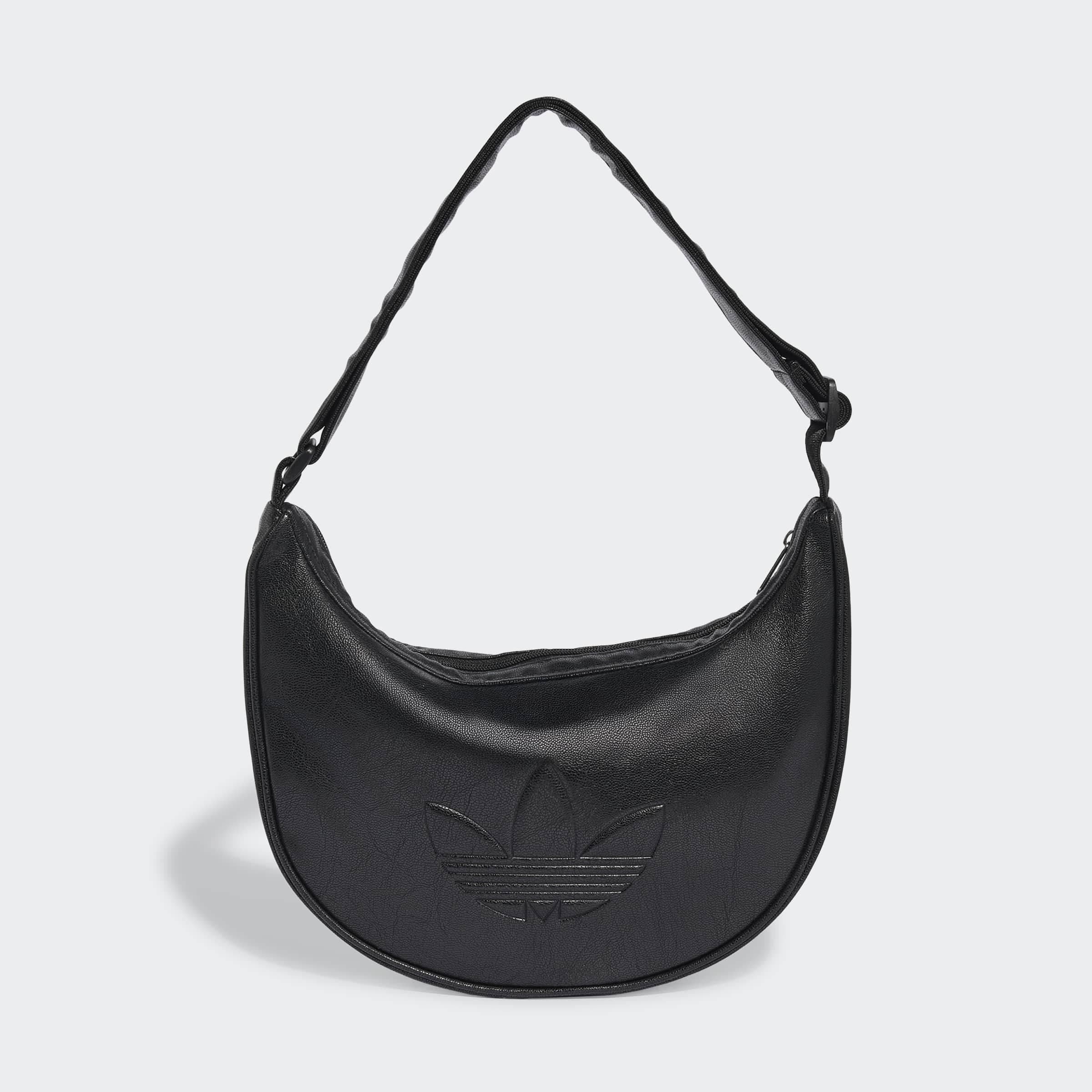 Image of adidas Originals Sporttasche "ADICOLOR, METALLIC-PU, HALBMONDFÖRMIG"