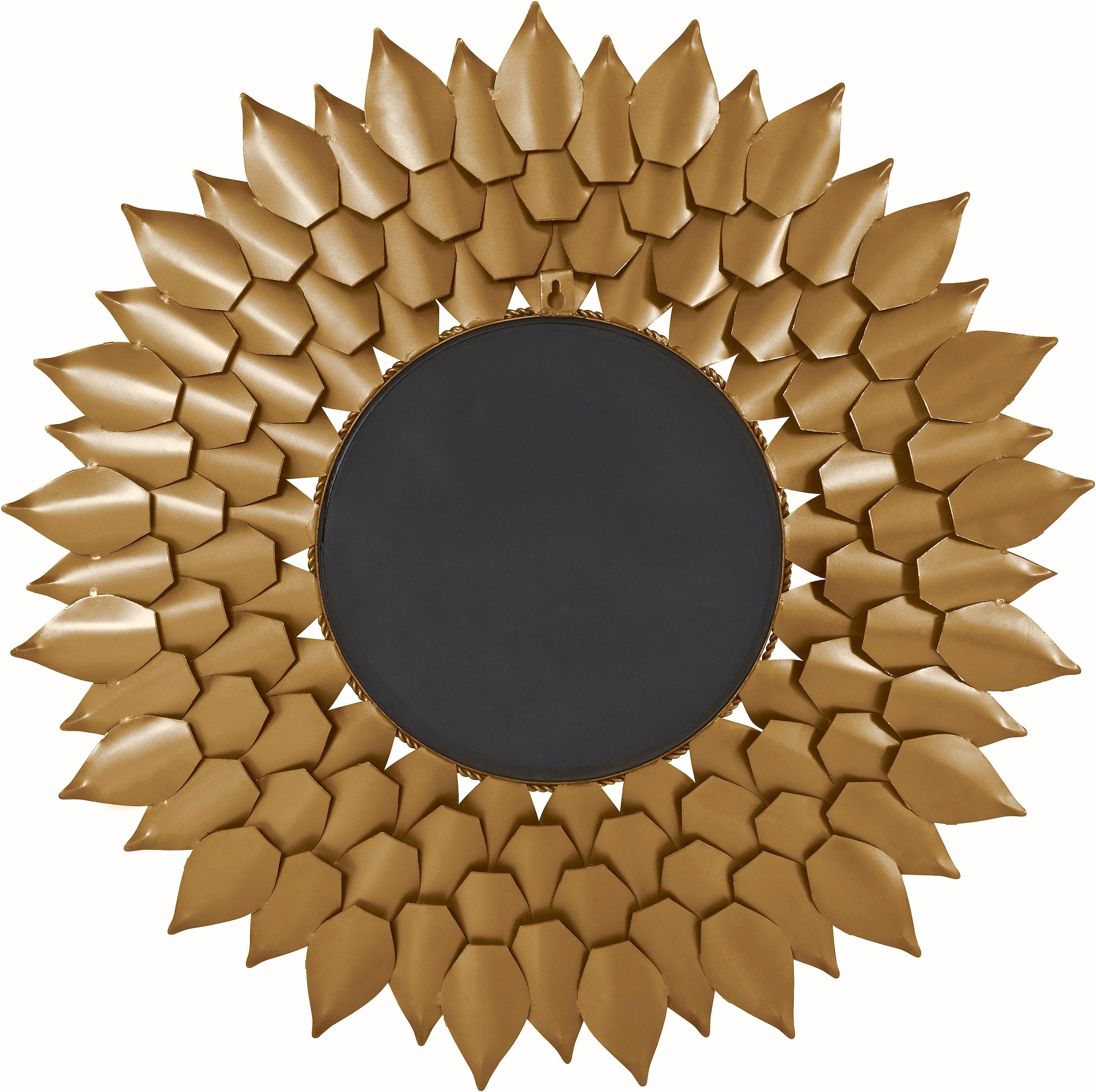 Metall aus Blattgoldfarben-Finish, cm, Wandspiegel, 73,5 »Sarai«, Sonne, Rahmen Ø mit maintenant Leonique Dekospiegel