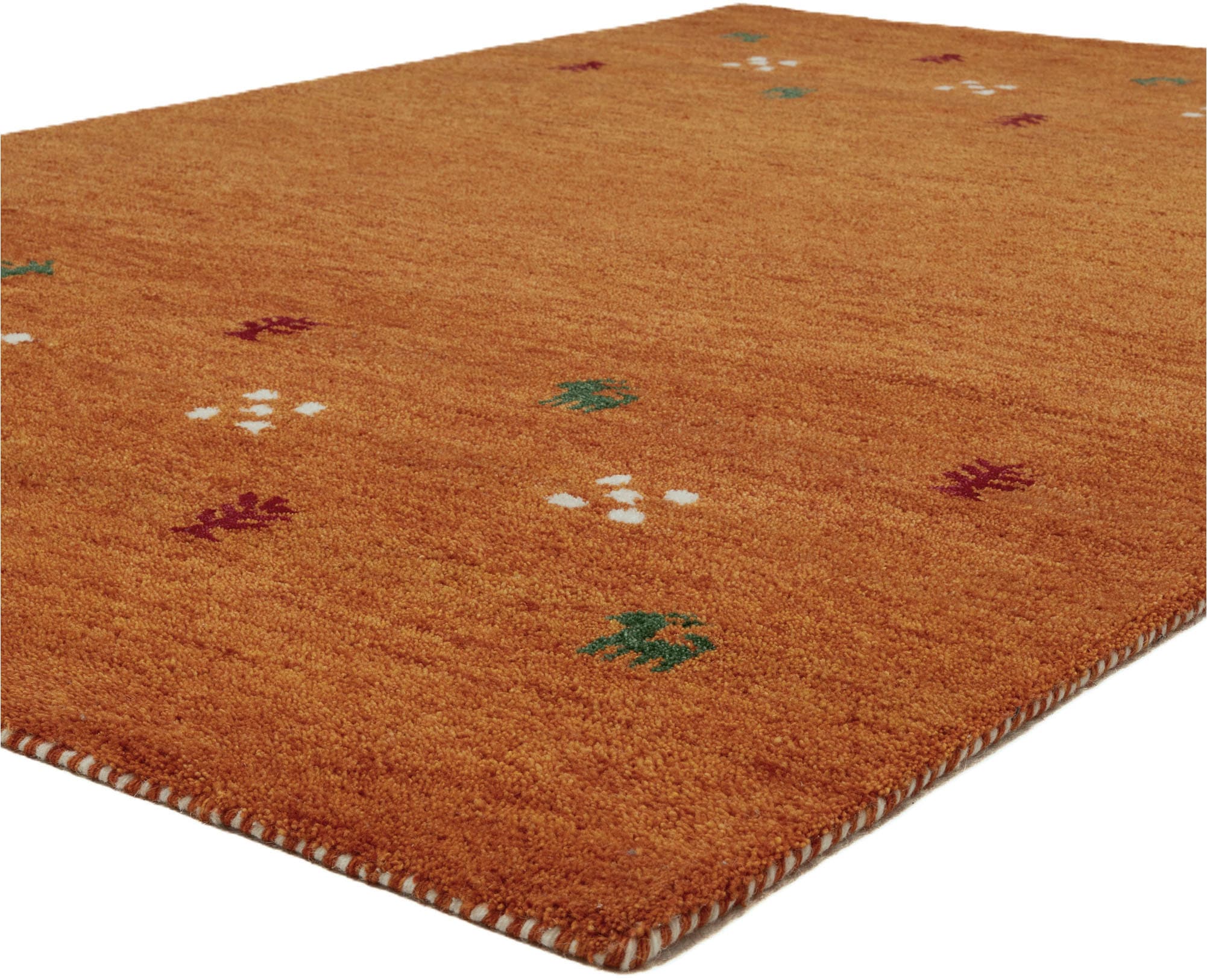 THEKO Wollteppich »Gabbeh Motiv, Handgefertigt, Teppich, Tiermotiv,  reine Wolle« rechteckig 14 mm Höhe reine Wolle, Wohnzimmer, Schlafzimmer, Esszimmer