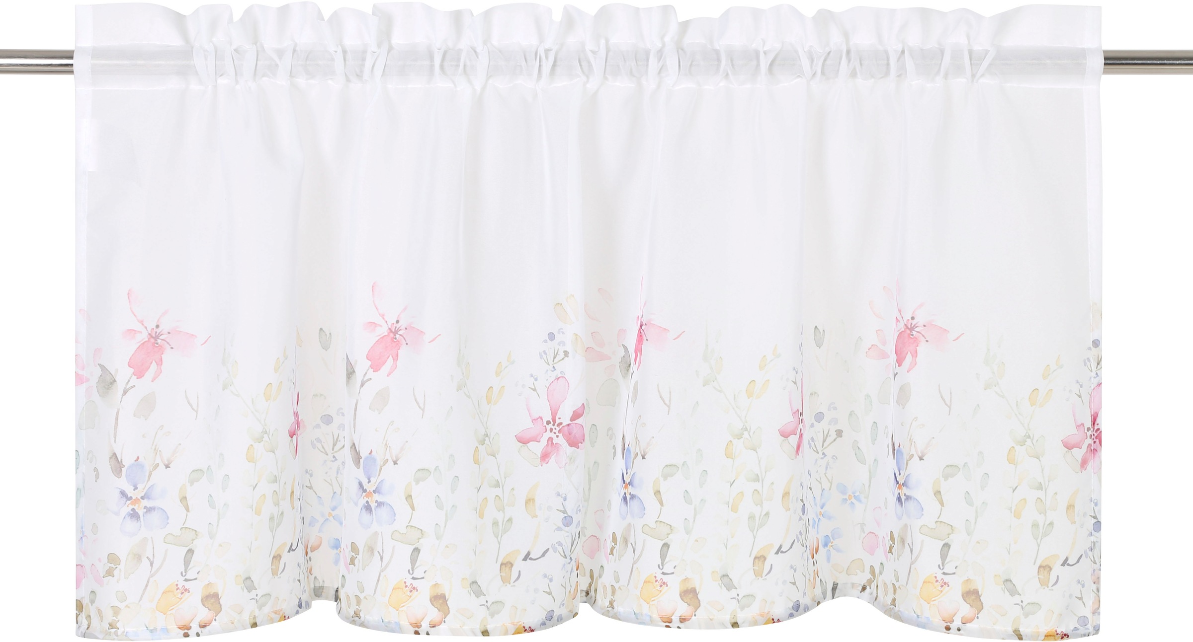 Image of my home Scheibengardine »Orla«, (1 St.), Voile mit Blumendruck, transparent, bedruckt, verschiedene Grössen bei Ackermann Versand Schweiz