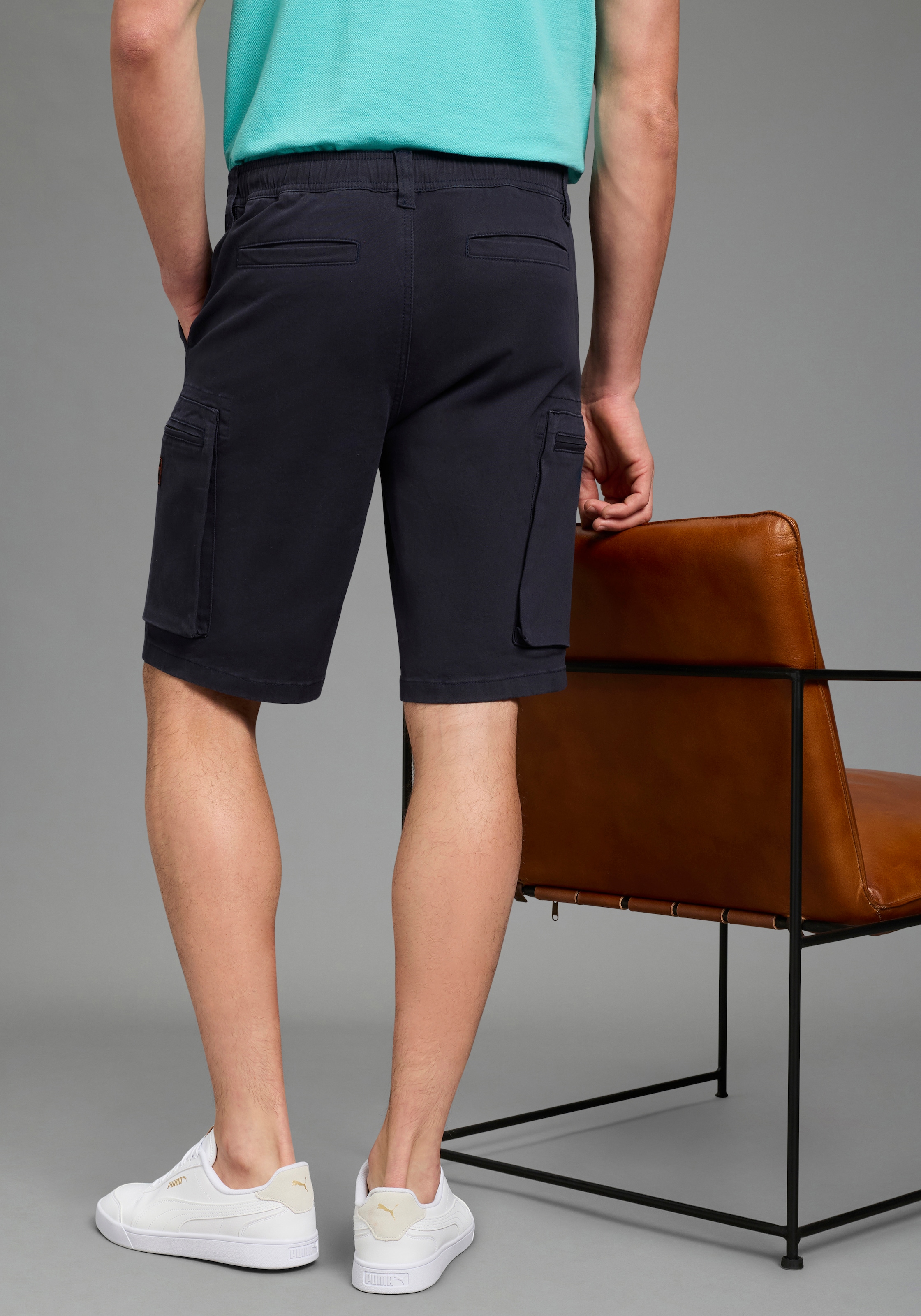 Bruno Banani Cargoshorts »Dehnbund«  Cargohose mit geradem Bein, mit Bindeband am Bund