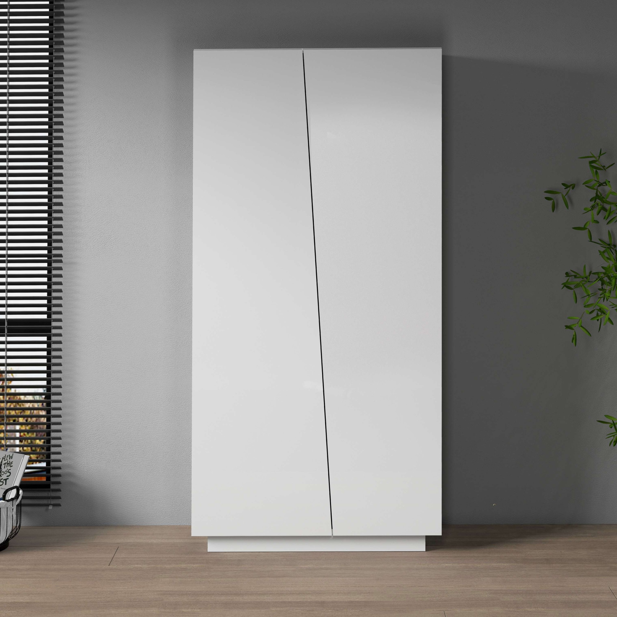 Home affaire Aktenschrank »Vega, Mehrzweckschrank, Büroschrank, mit 2 Türen« & verstellbaren Einlegeböden, Höhe 166 cm, Made in Italy