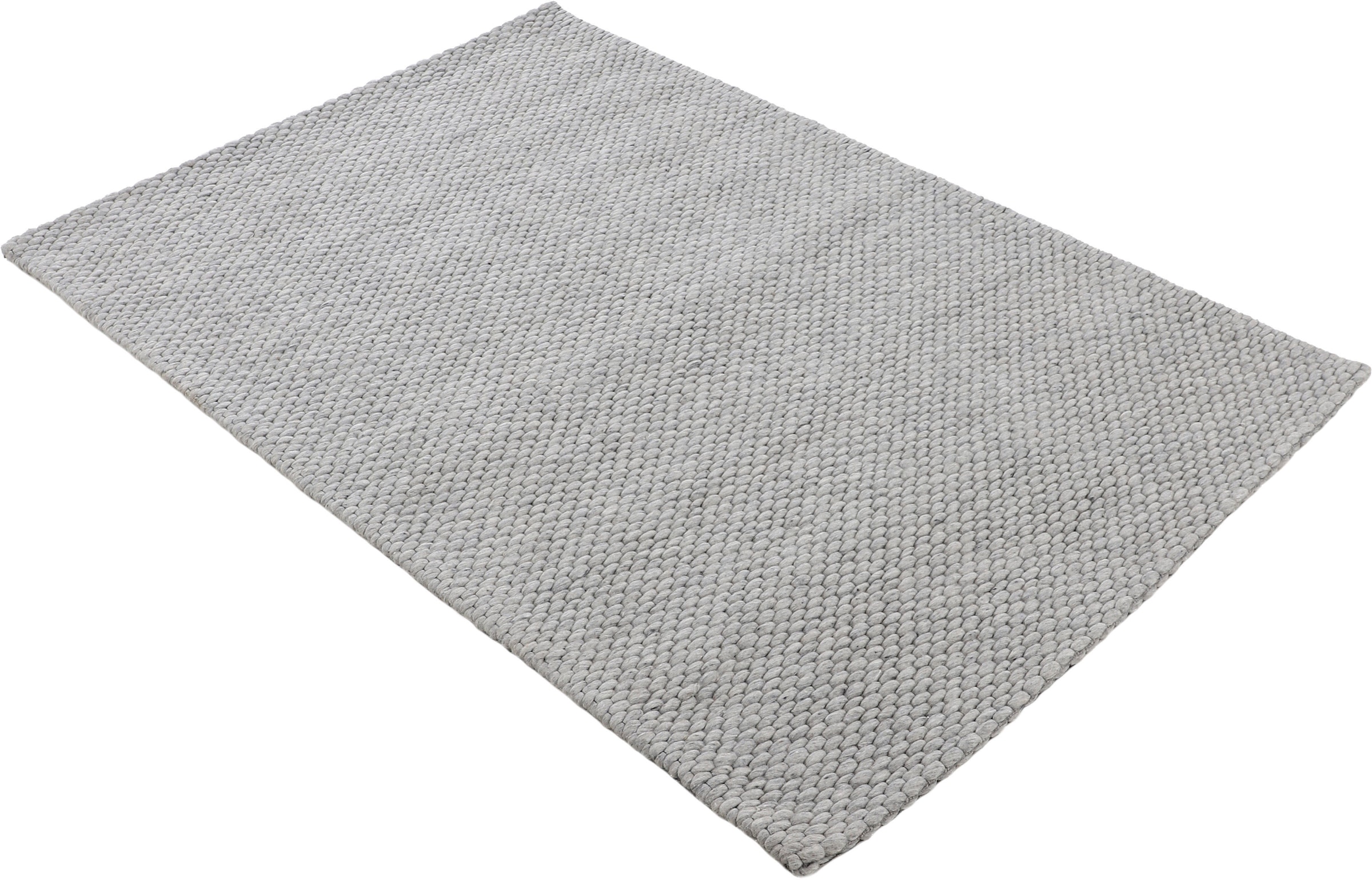 carpetfine Wollteppich »Sina ,   auch als Läufer« rechteckig 14 mm Höhe Handweb Teppich, reine Wolle, meliert, handgewebt, weich & kuschelig