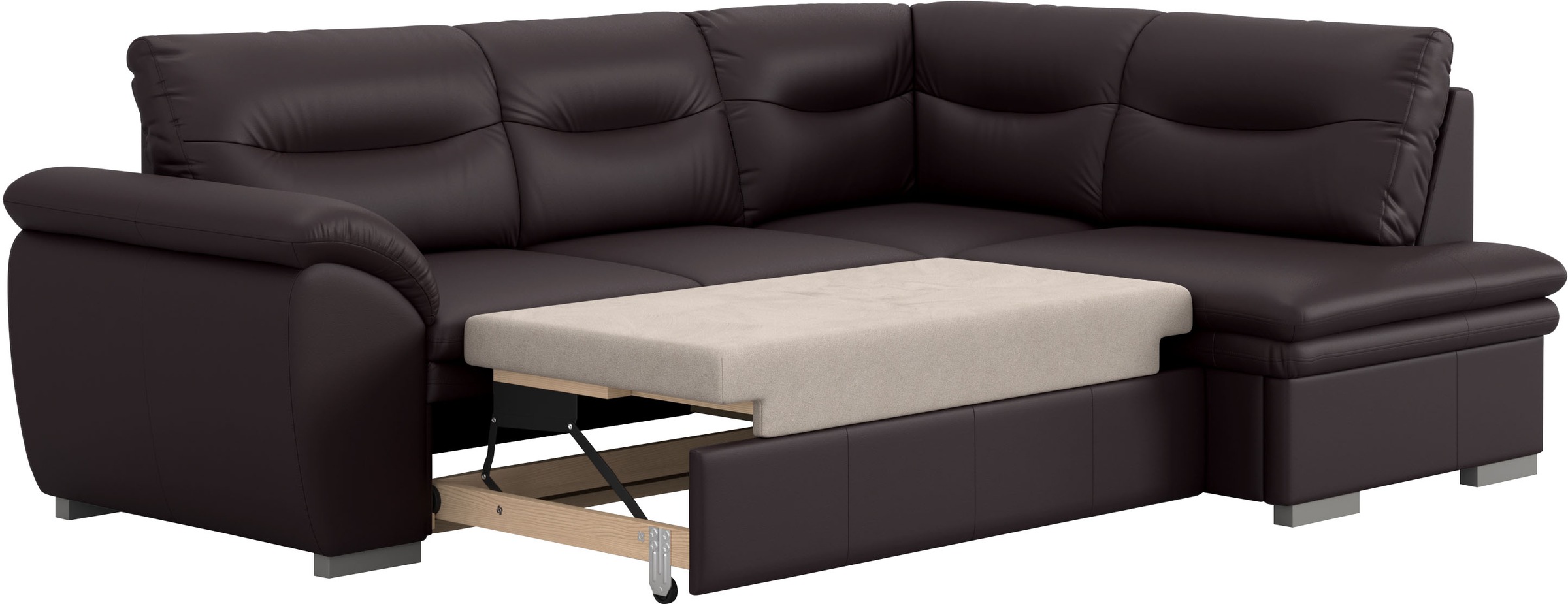 COTTA Ecksofa »Leandra L-Form«, wahlweise mit Bettfunktion & Bettkasten