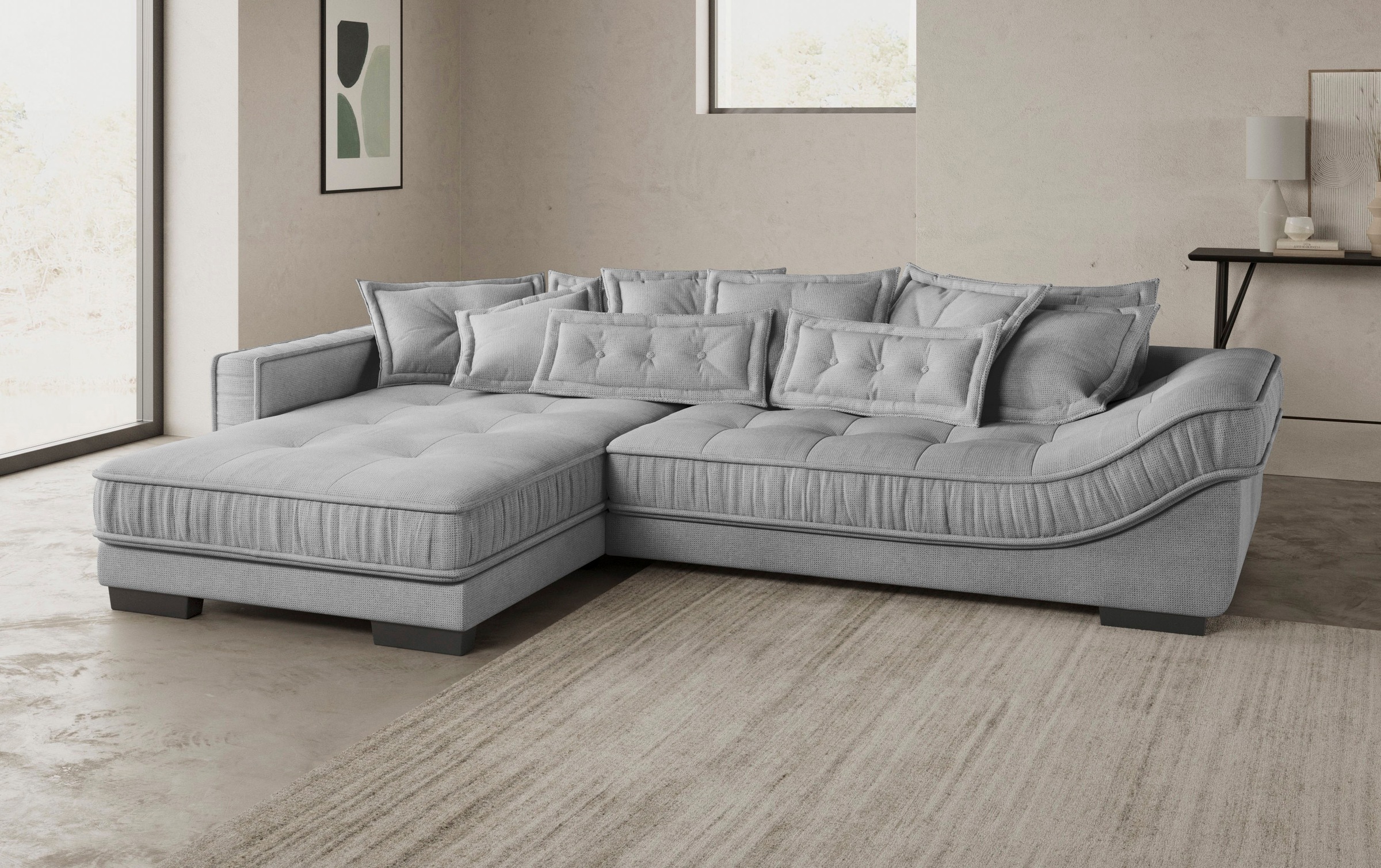 Mr. Couch Ecksofa »Diwan II DuraFlex L-Form«, DuraFlex-Kaltschaumpolsterung, bis 140 kg, 4 Bezugsqualitäten