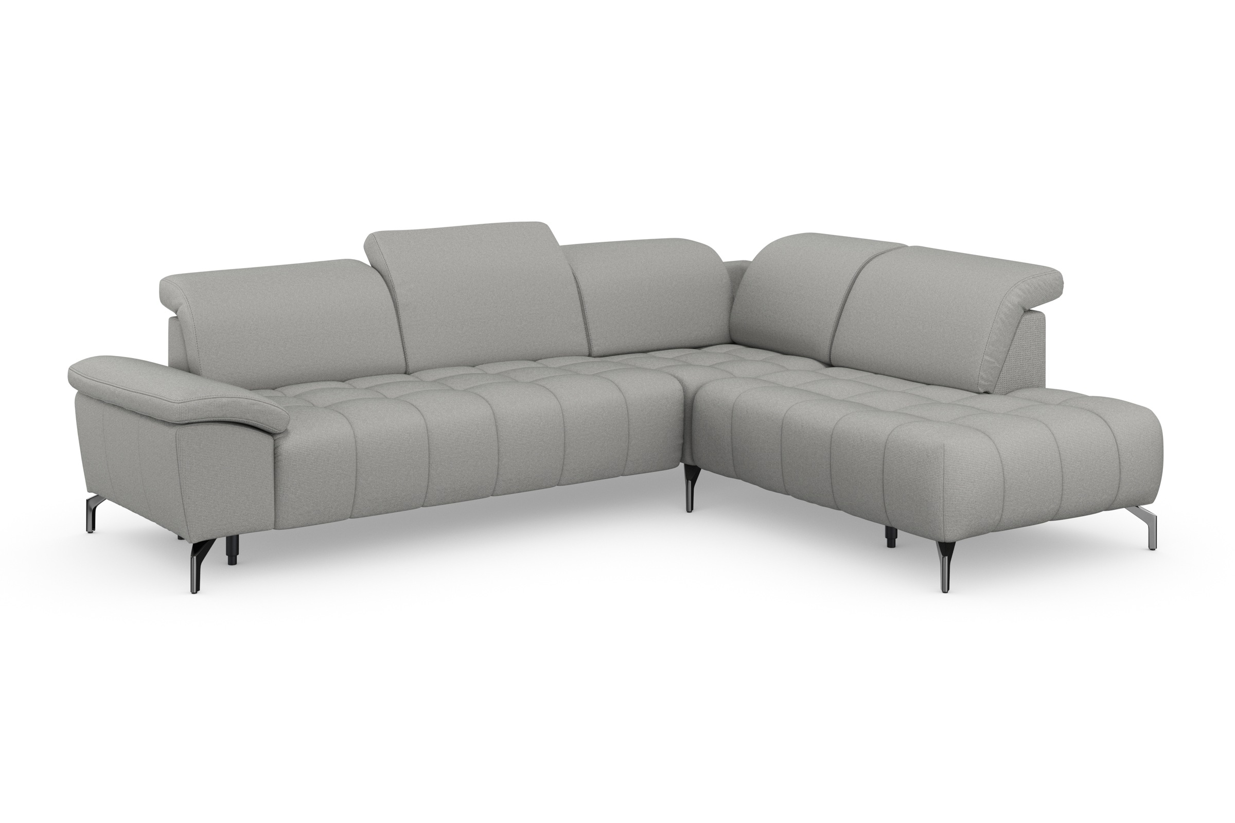 sit&more Ecksofa »Cool L-Form«, wahlweise mit Kopfteilverstellung und Vorziehsitz motorisch