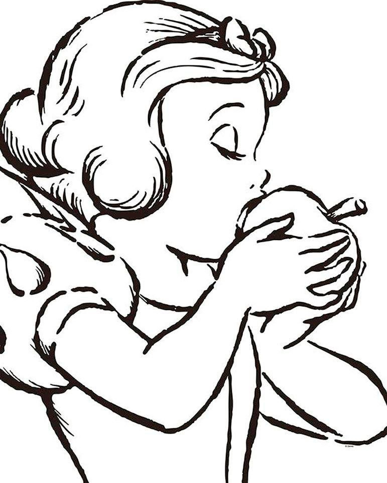 Image of Komar Poster »Snow White Apple Bite - white«, Disney, Höhe: 50cm bei Ackermann Versand Schweiz