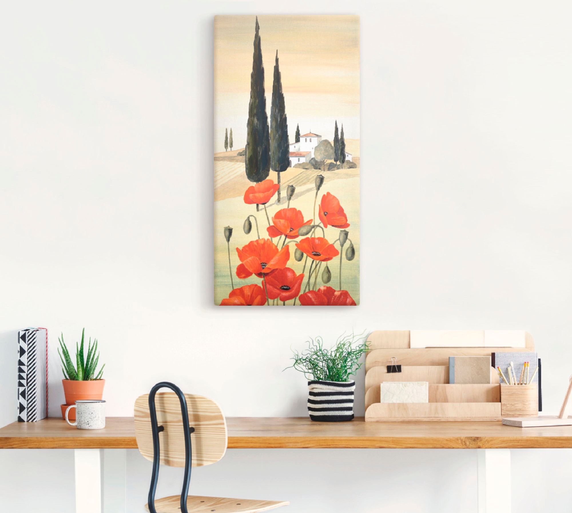 Artland Leinwandbild »Blumen Zusammensetzung II« Blumen 1 Stk. tlg. auf Holzrahmen gespannt