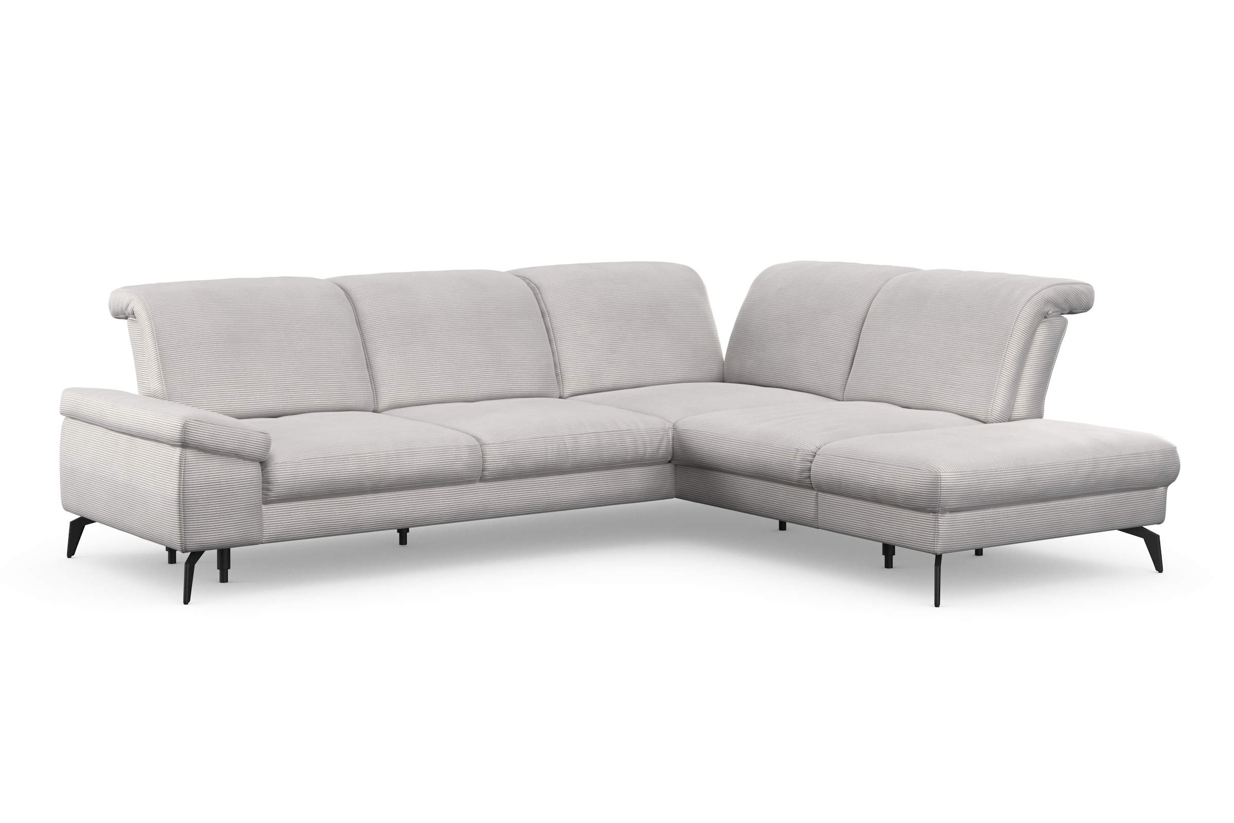 sit&more Canapé d'angle »Cabana L-Form« Ottomane, wahlweise mit Sitztiefen-,Armlehnen- und Kopfteilfunktion