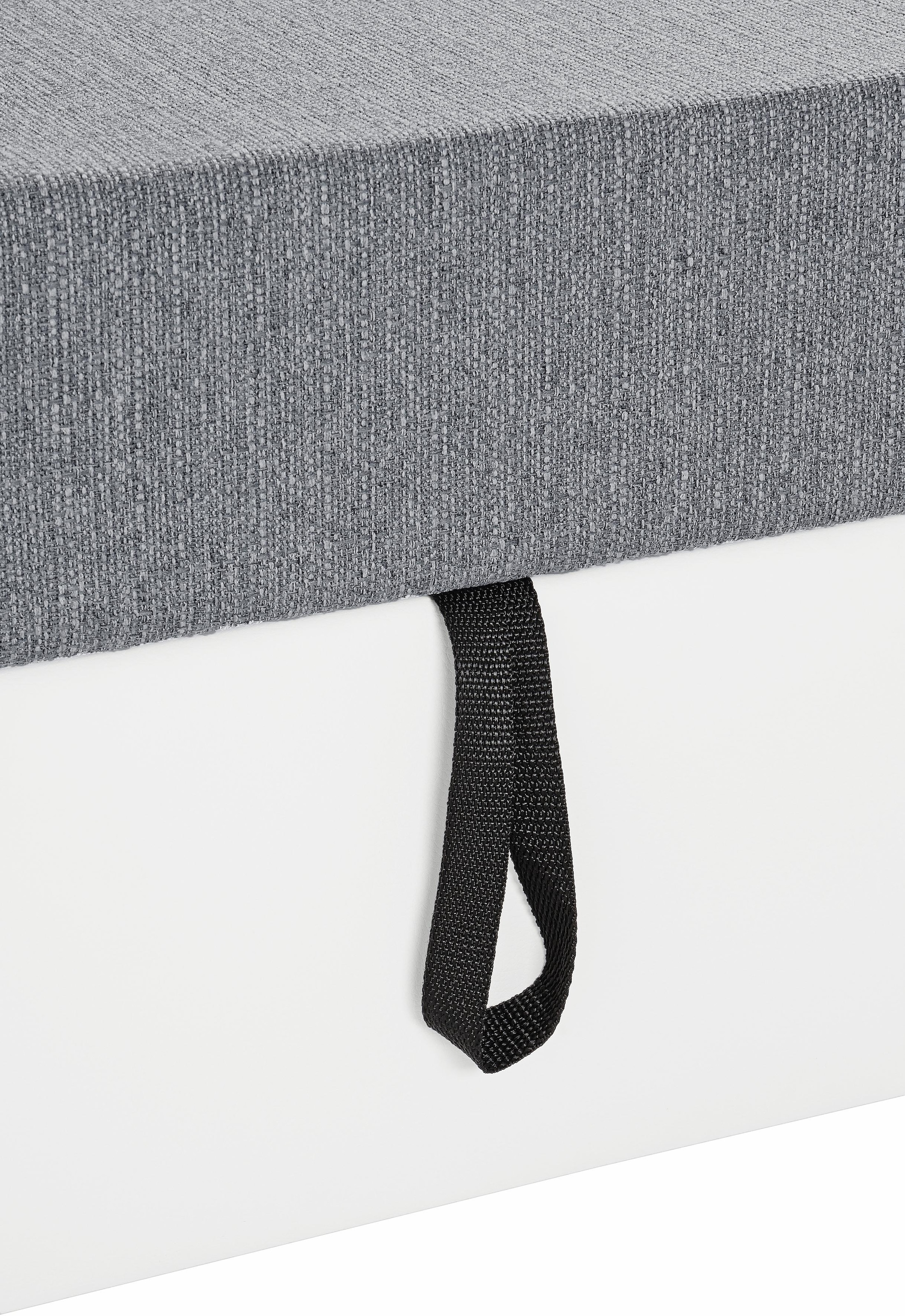 DOMO collection Wohnlandschaft »Elva, zeitlose Formensprache, elegante Rückensteppung, U-Form«, wahlweise mit Bettfunktion und Federkern