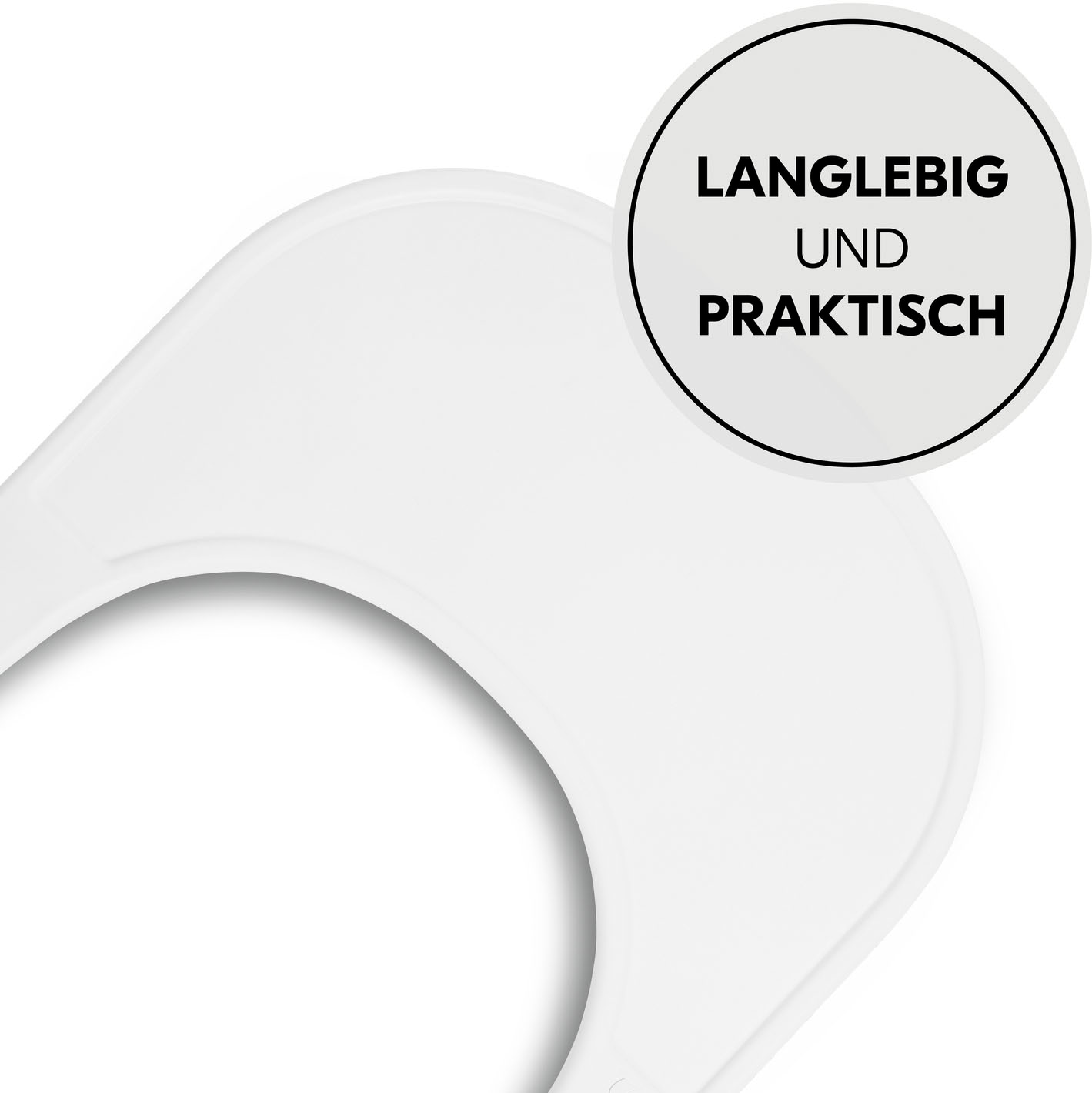 Hauck Plateau de chaise haute »Arketa Click Tray, White« aus recyceltem Material